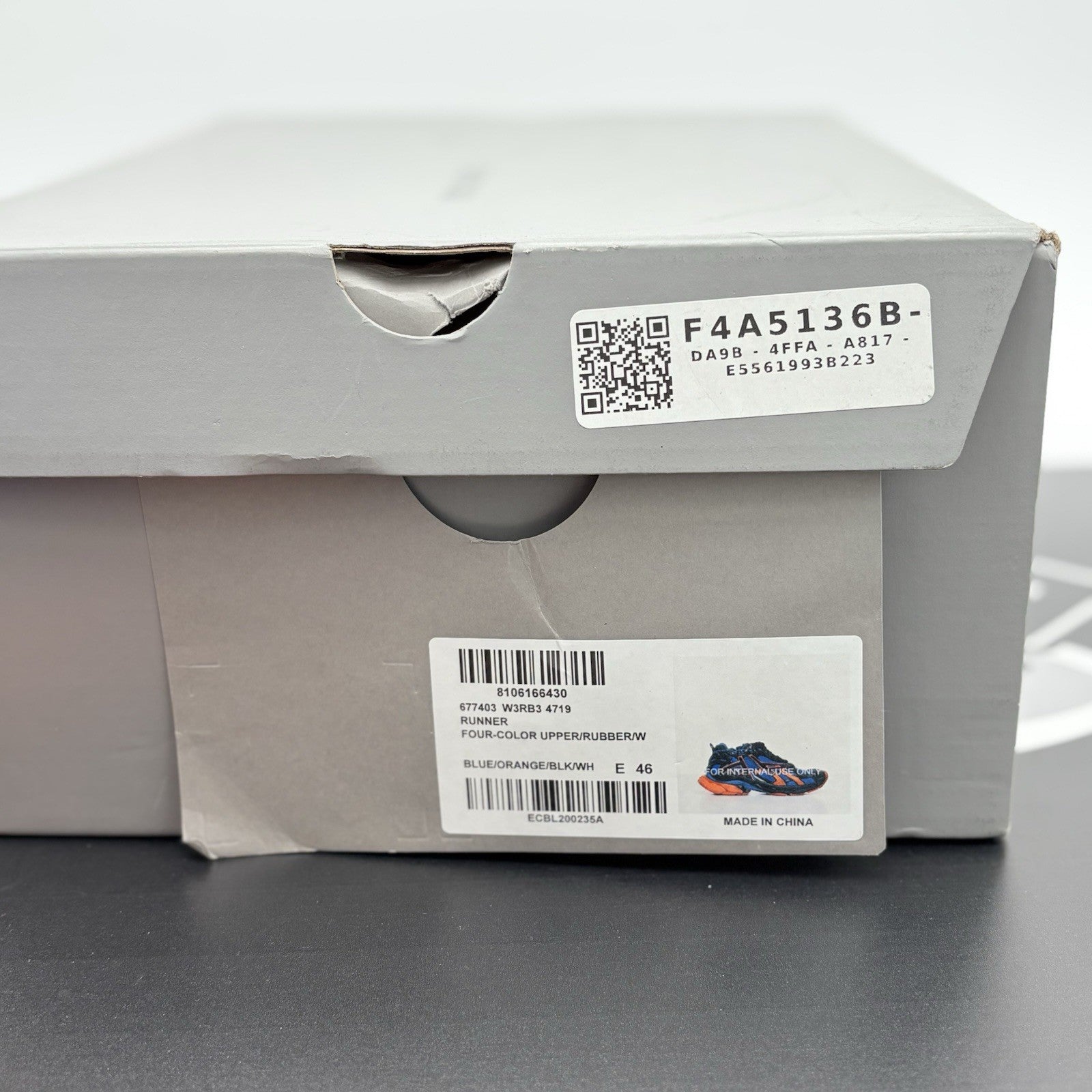 Size 46 (US 13) - Balenciaga Runner ' Blue Orange Black ' | SUPER CLEAN!