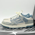 Size 42 (9 US) Amiri Skel Low Top ' Bandana Jacquard - Denim ' ONLY WORN ONCE!
