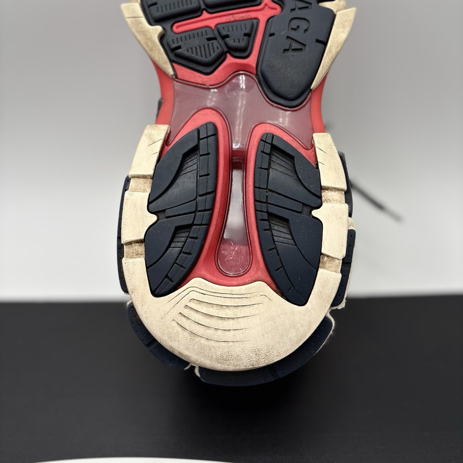Size 43 (10 US) - Balenciaga Track LED Sneaker ' Navy, Red '