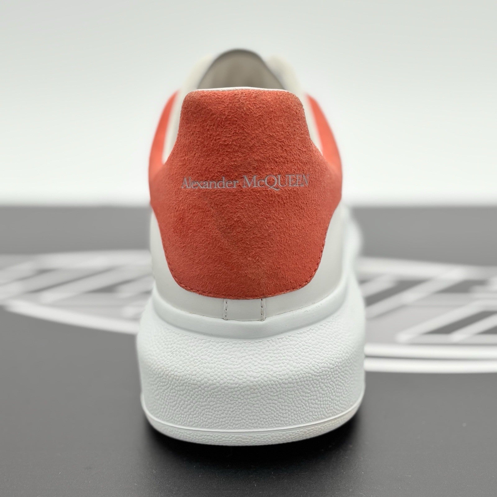 Size 45 (12 US) Alexander McQueen Oversized ' White Orange ' | GREAT CONDITION!