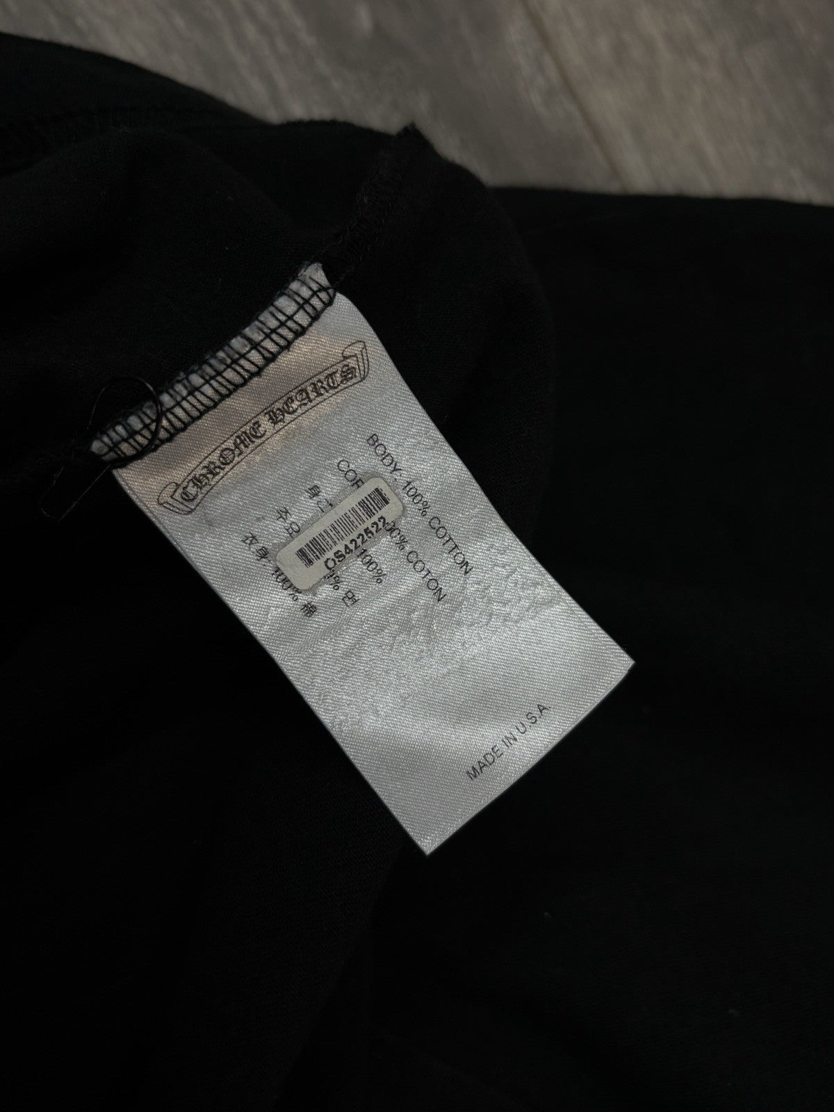 Size Medium - Chrome Hearts Scroll Logo T-Shirt ' Black ' | GREAT COND!