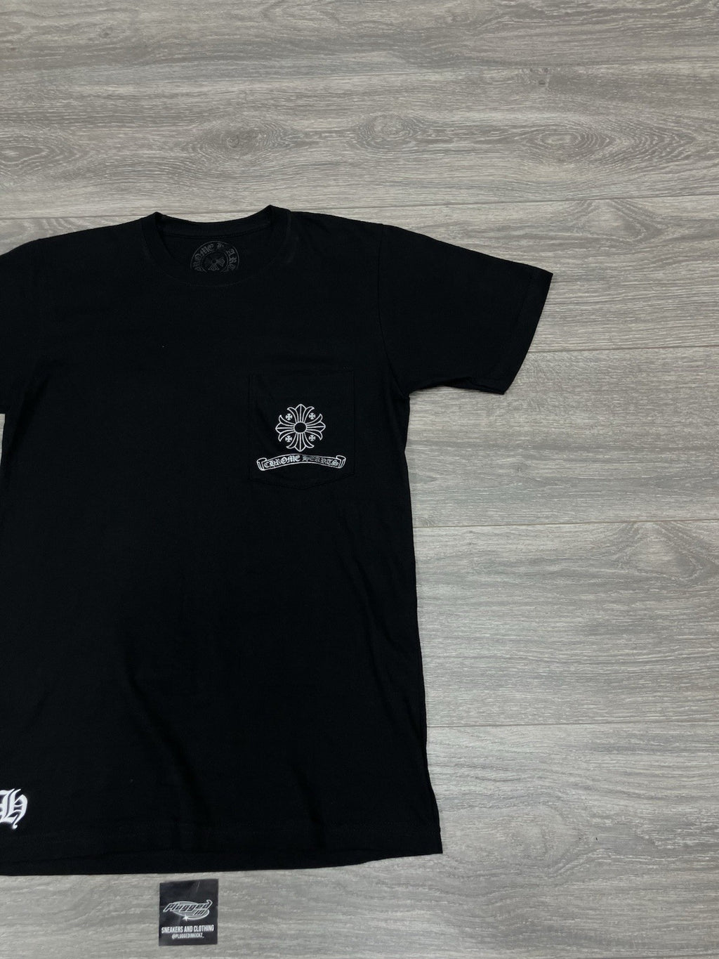 Size Small - Chrome Hearts Square Cross Pocket T-Shirt ' Black '| GOOD CONDITION