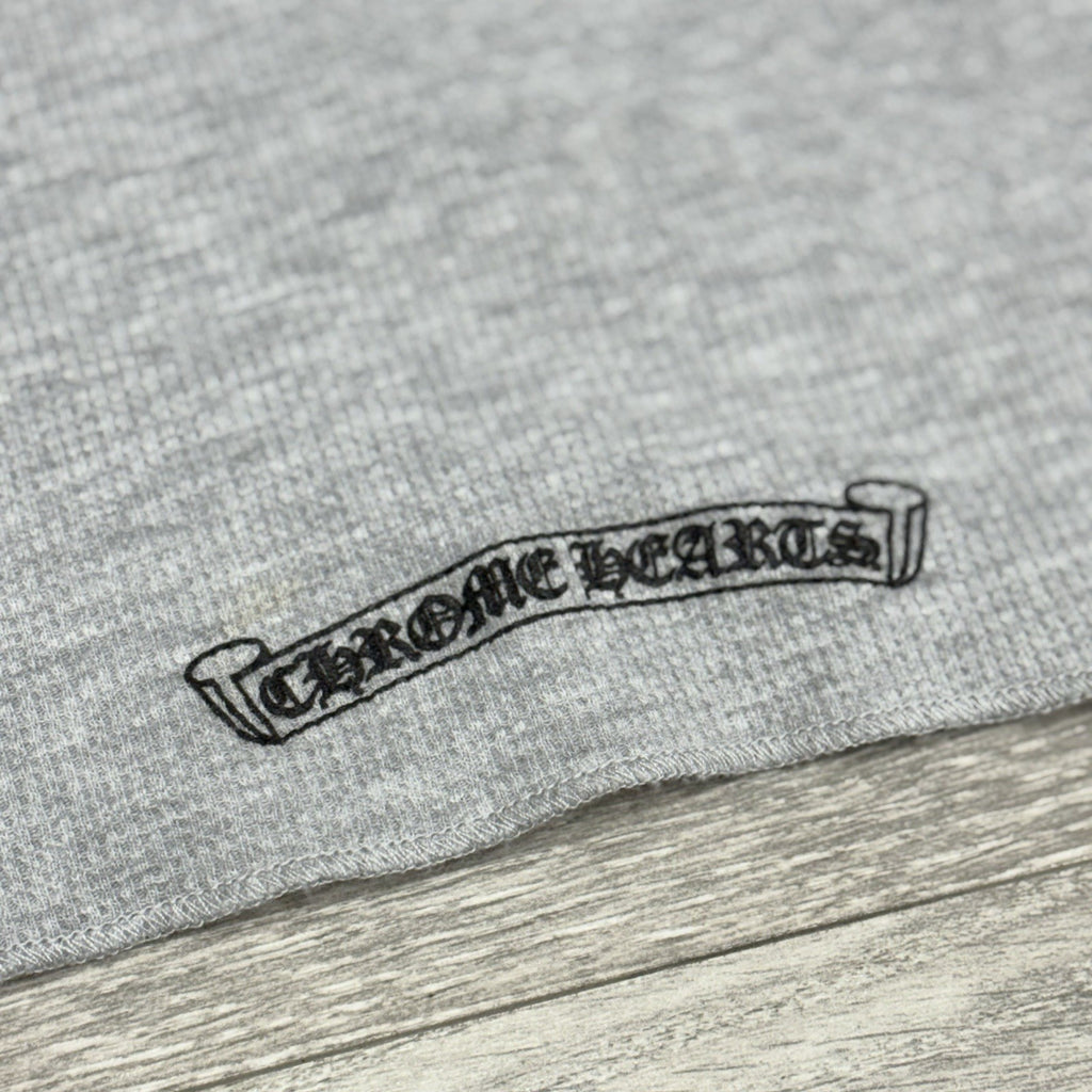 Size L - Chrome Hearts Dagger Long Sleeve Thermal ' Grey ' | WORN 1-3x