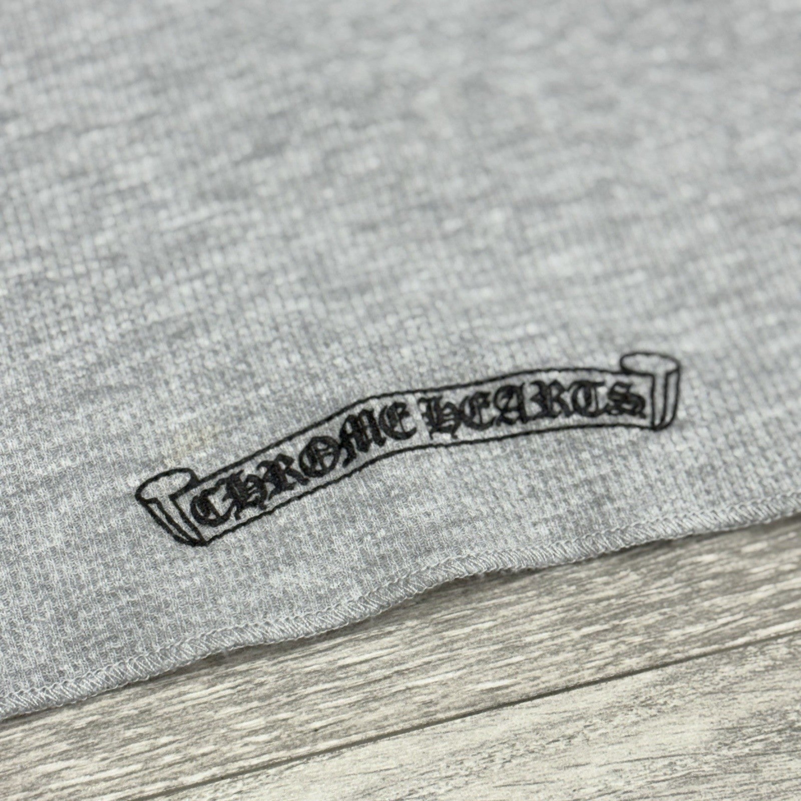 Size L - Chrome Hearts Dagger Long Sleeve Thermal ' Grey ' | WORN 1-3x