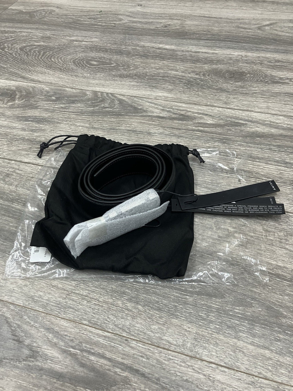 Amiri Core Logo Buckle ' Black/Black/Gold-Tone ' Belt | BRAND NEW! | SIZE 90