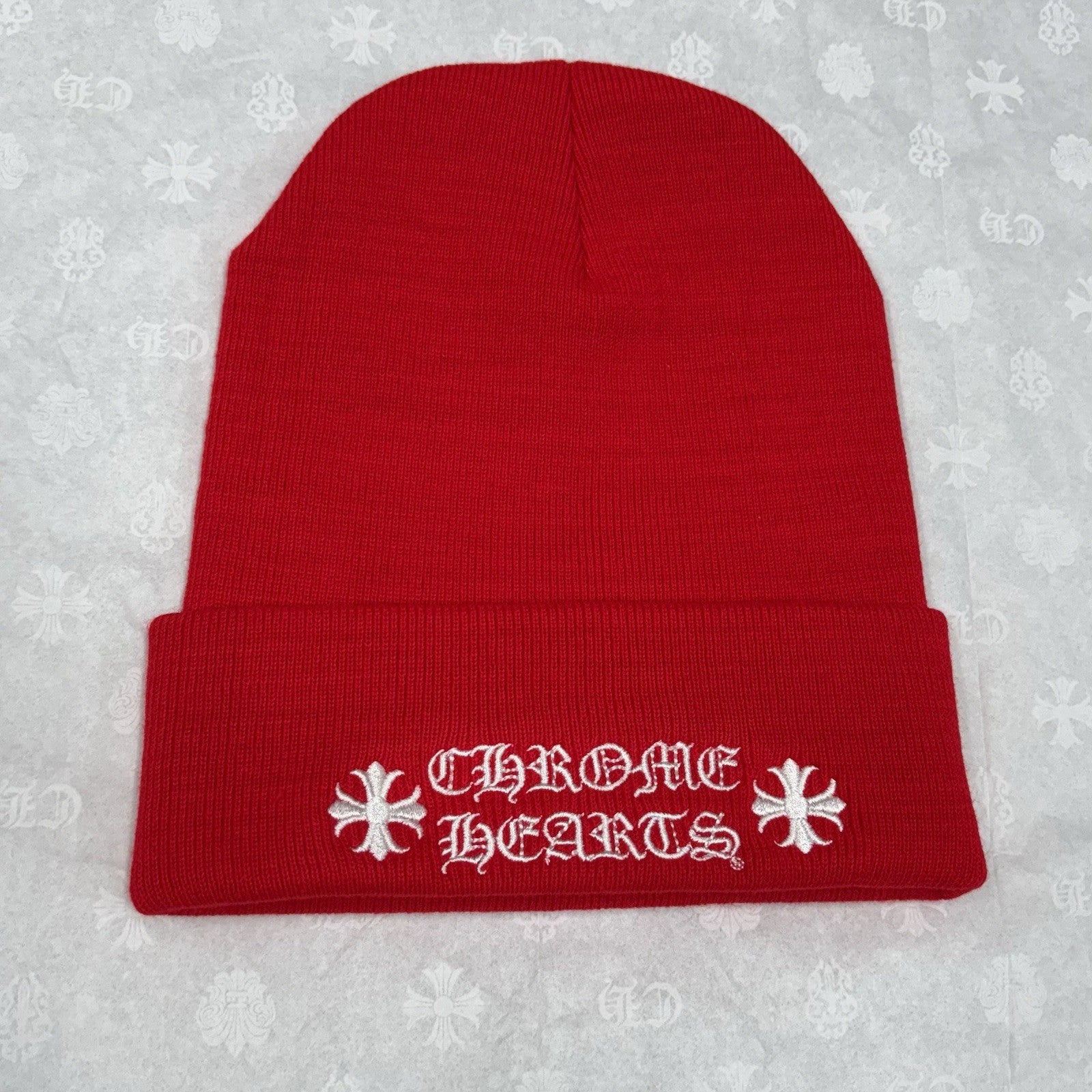 Chrome Hearts Logo Beanie ' Red ' | BRAND NEW!
