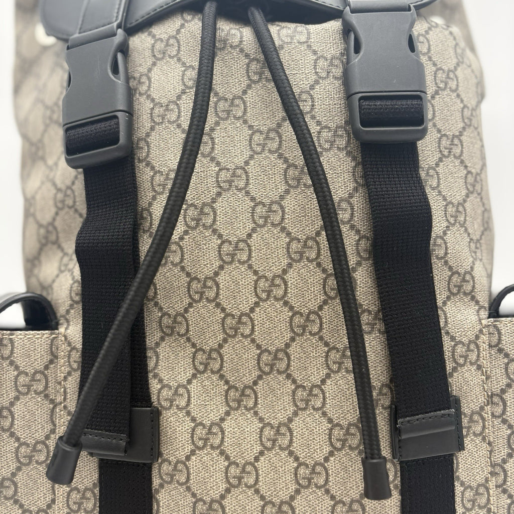 Gucci Soft Monogram GG Supreme Backpack ' Black Brown ' | GOOD CONDITION!