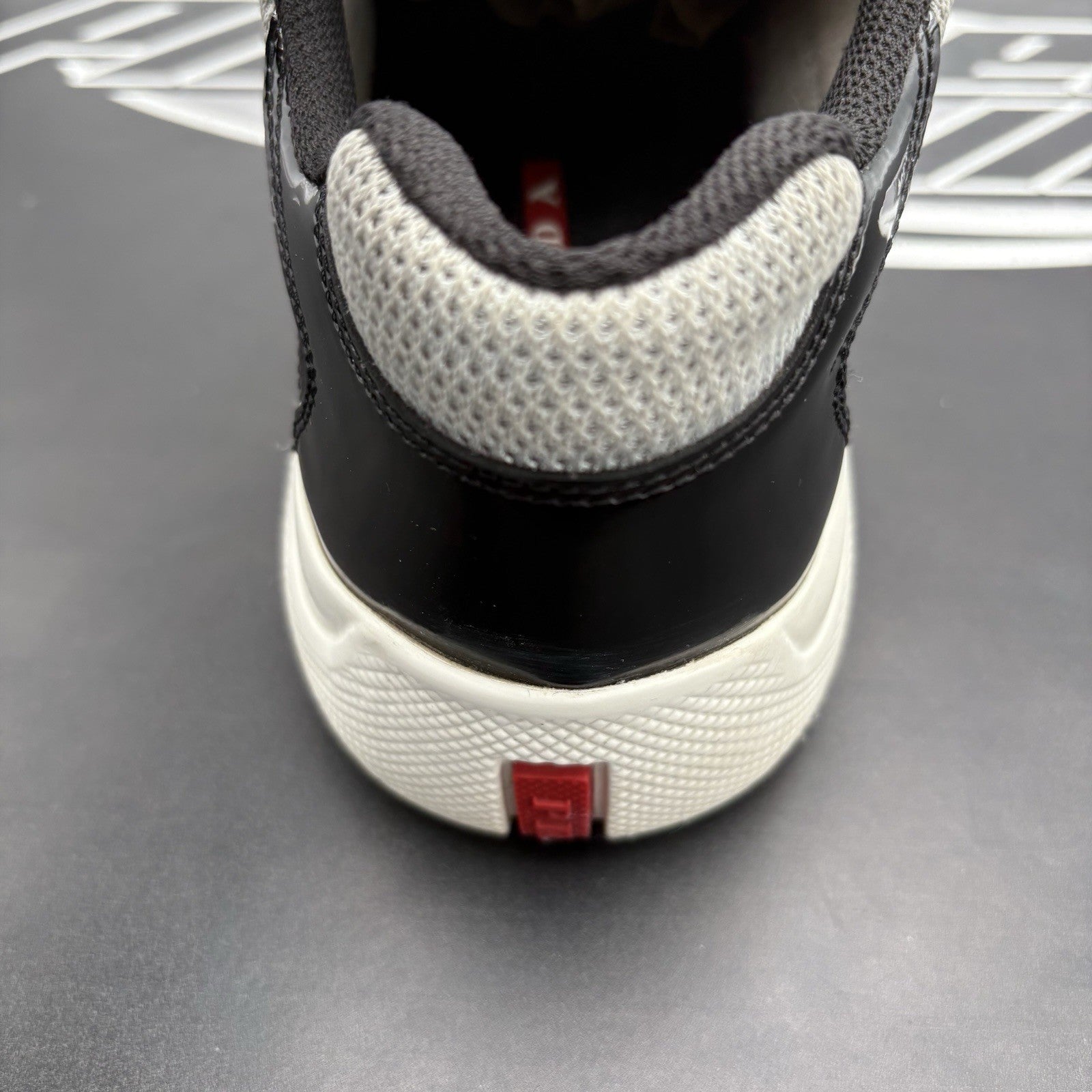 Size 6 UK (7 US) - Prada Americas Cup ' Black Grey ' | GREAT CONDITION!