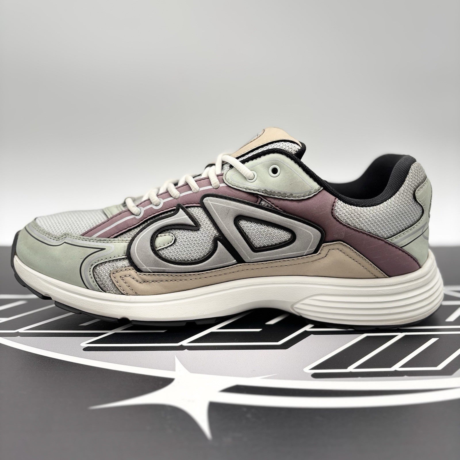 Size 44 (11 US) - Dior B30 Reflective Sneaker ' Light Green Purple ' | GOOD COND