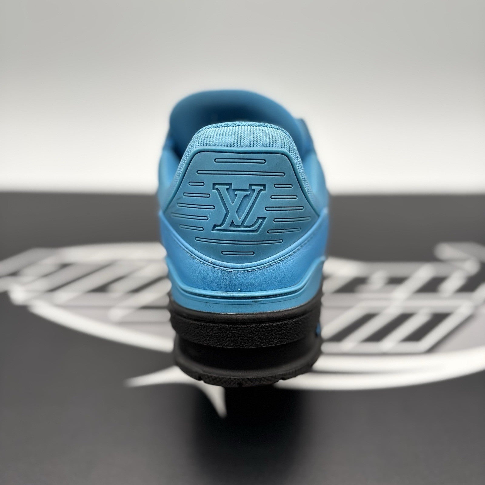 Size 7 LV (8-8.5 US) - Louis Vuitton Trainer ' Blue, Black ' | GOOD CONDITION!