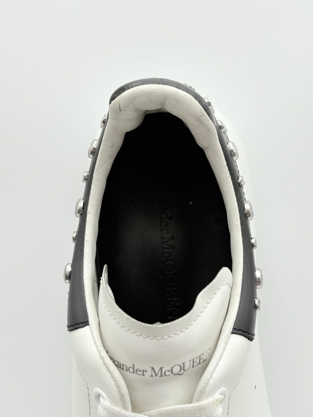 Size 45 (12 US) Alexander McQueen Studded Oversized ' White Black ' | GREAT COND