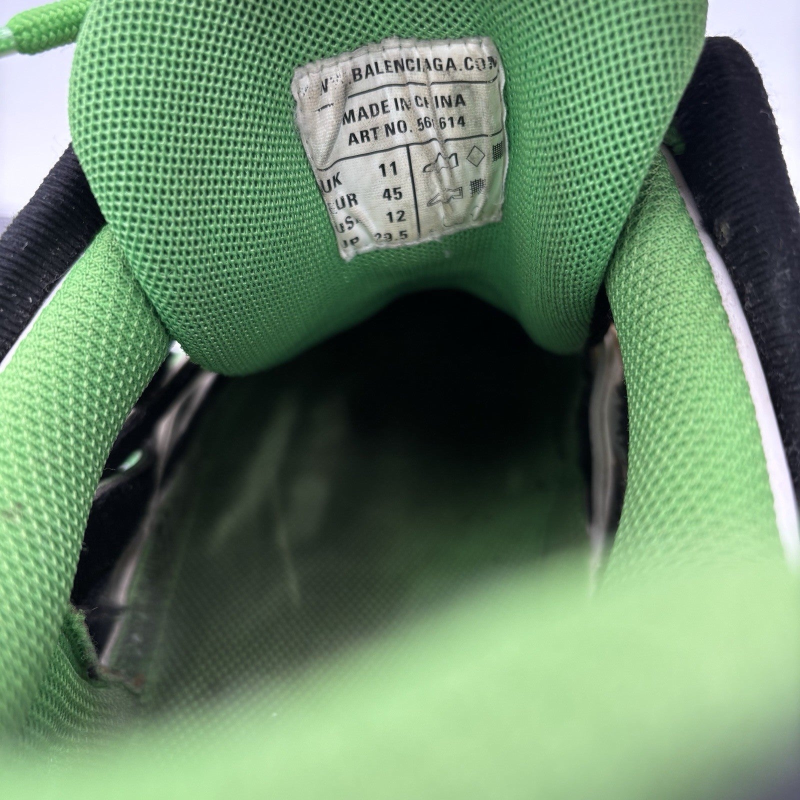 Size 45 ( 12 US) - Balenciaga Track 2 Trainer ' Black, White Green ' | GOOD!