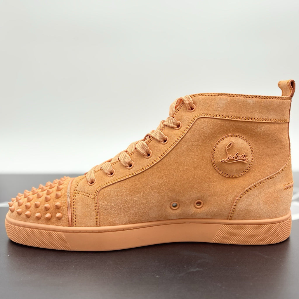 Size 45.5 (12.5 US) - Christian Louboutin Spikes ' Peach Orange ' | BRAND NEW!