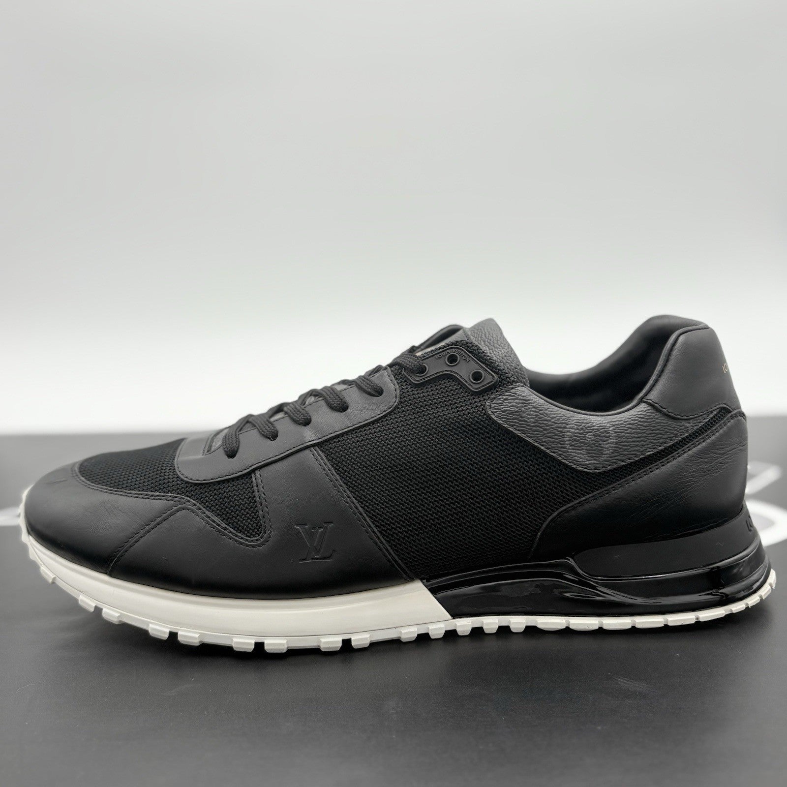 Size 9.5 LV (10.5-11 US) Louis Vuitton Run Away ' Black White ' | GOOD CONDITION