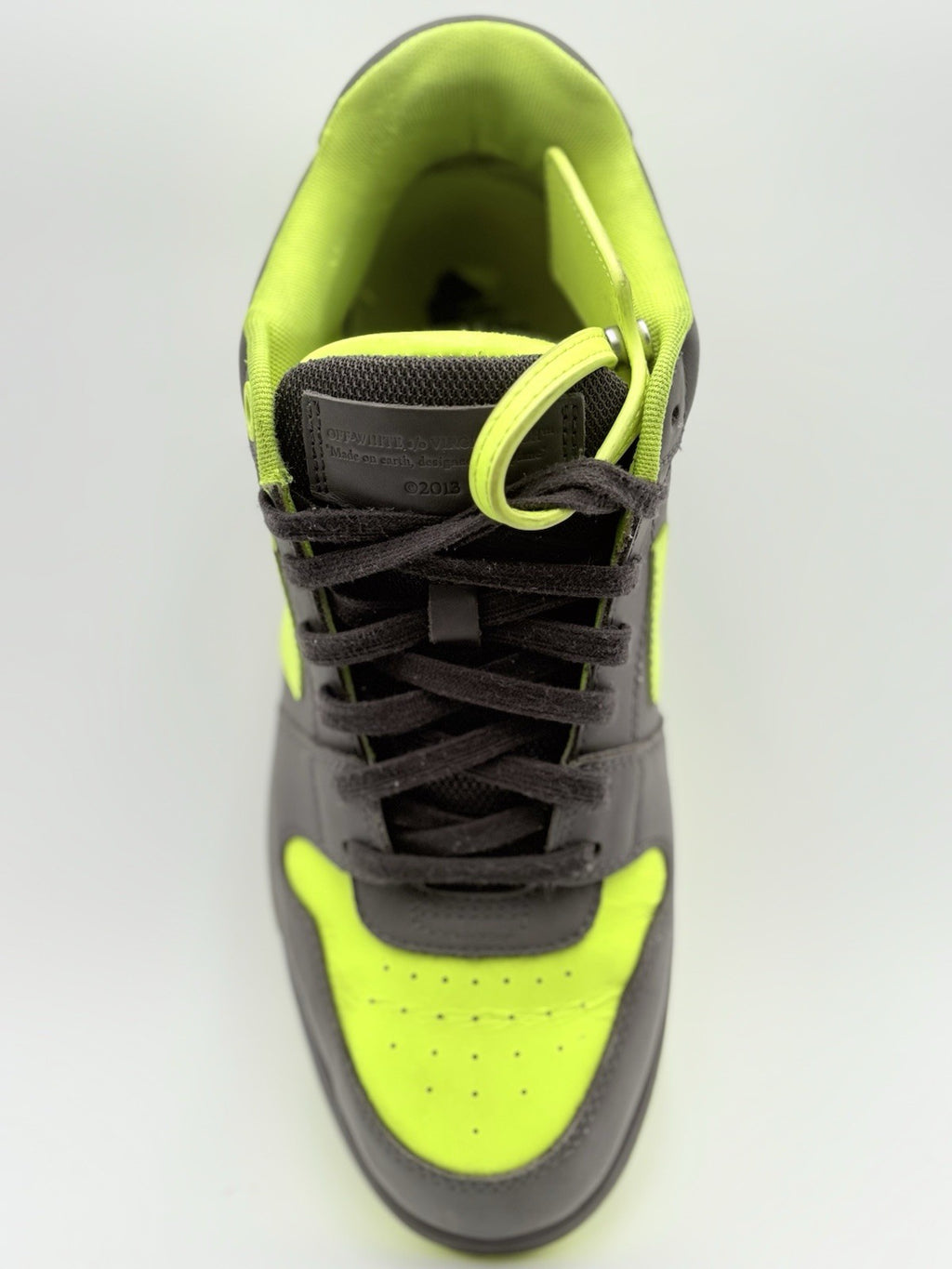 Size 43 (10 US) Off-White Out of Office ' Grey Yellow ' | GOOD CONDITION!