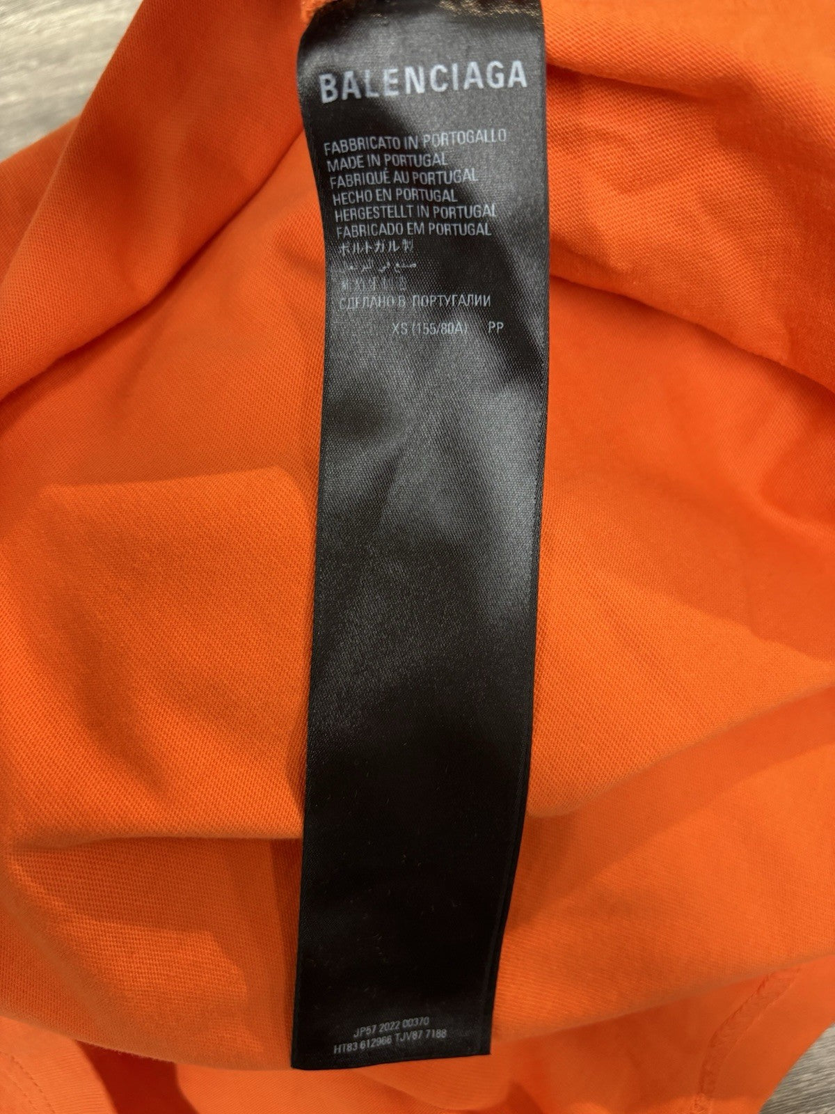 Size XS - Balenciaga Casual T-Shirt ' Fluorescent Orange ' | NEW!