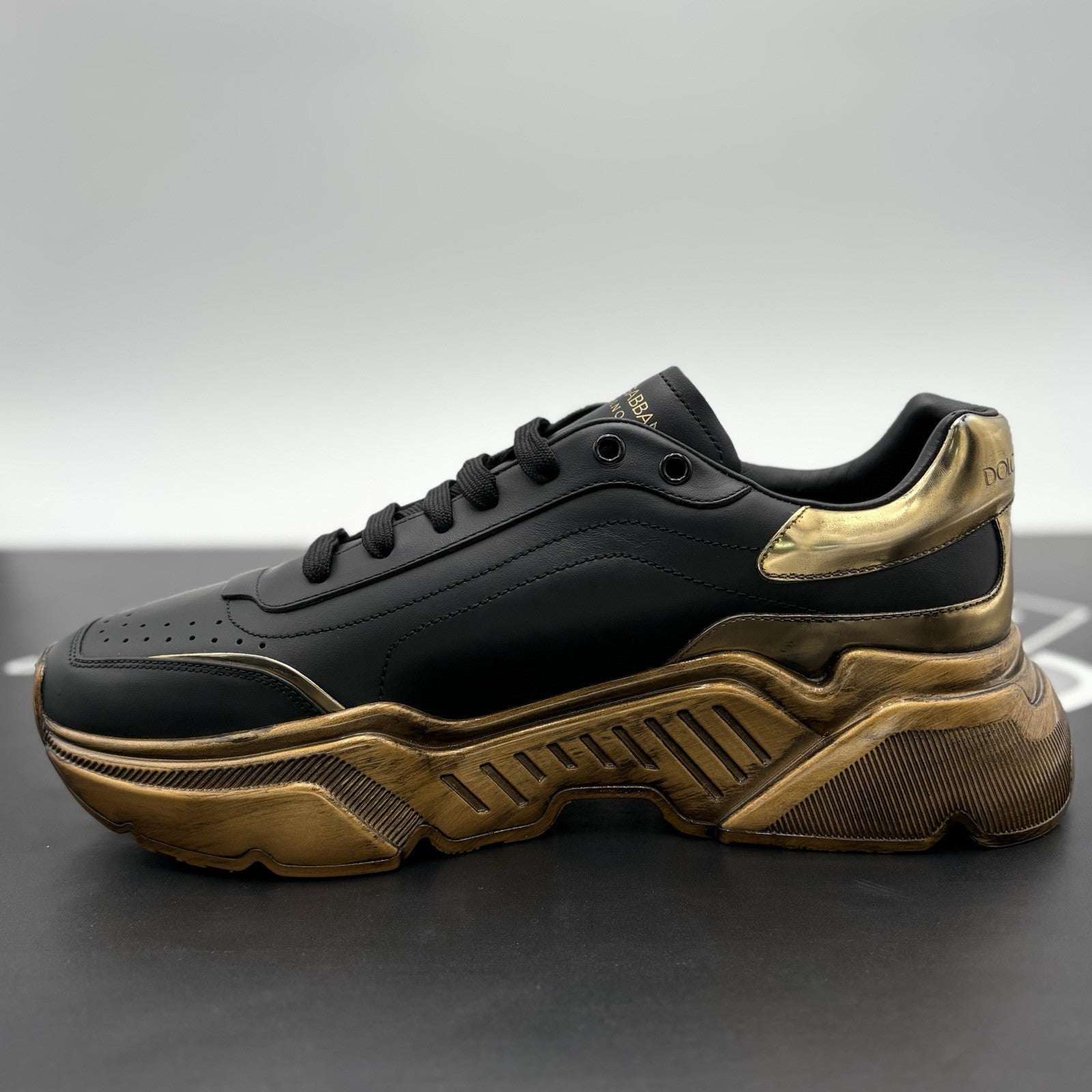 Size 10 UK (11 US) - Dolce Gabbana Daymaster ' Black Gold ' | EXCELLENT COND!