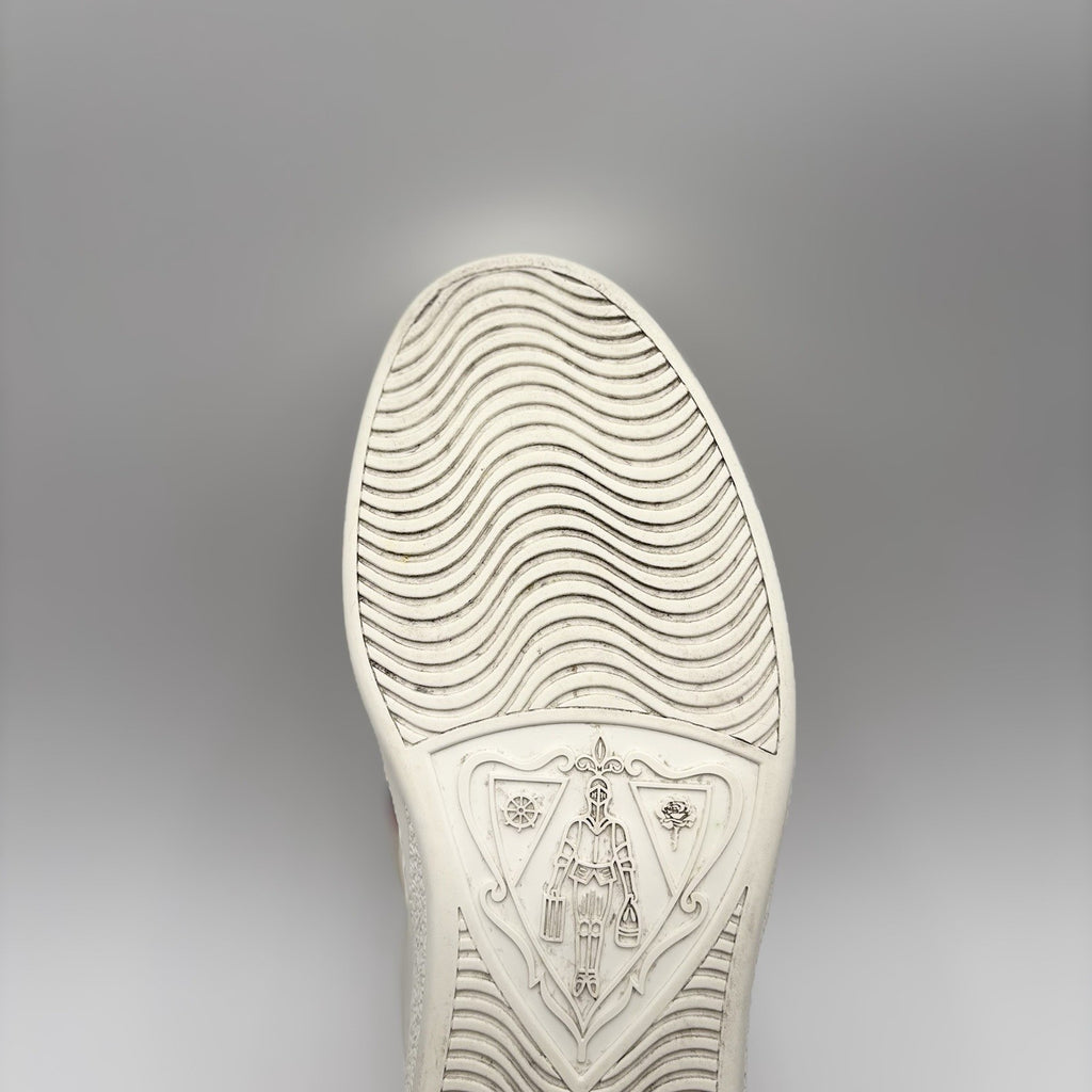 Size 7.5 G (8 US) - Gucci Ace Gucci Stripe ‘ White, Red ‘ | GREAT!