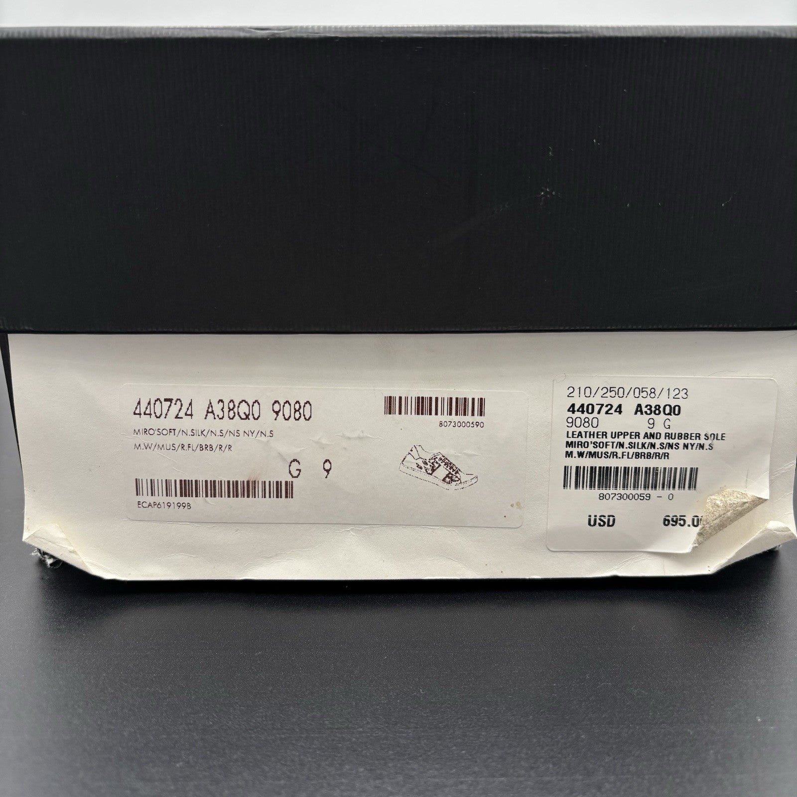 Size 9 G (9.5 US) - Gucci Ace Leather  With Strap ' White '