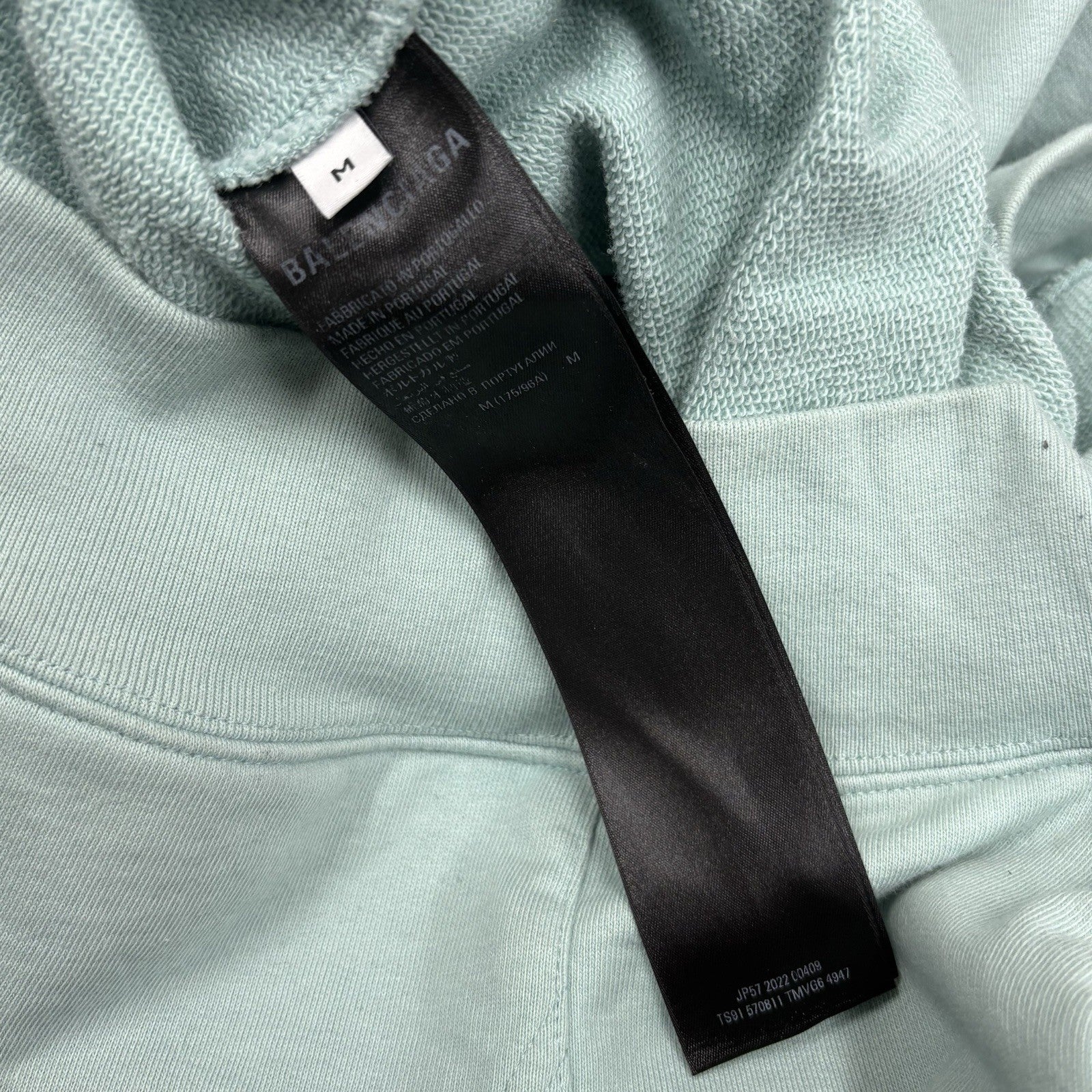 Size Medium - Balenciaga Embroidered BB Icon Logo Hoodie ' Blue ' | GOOD COND!