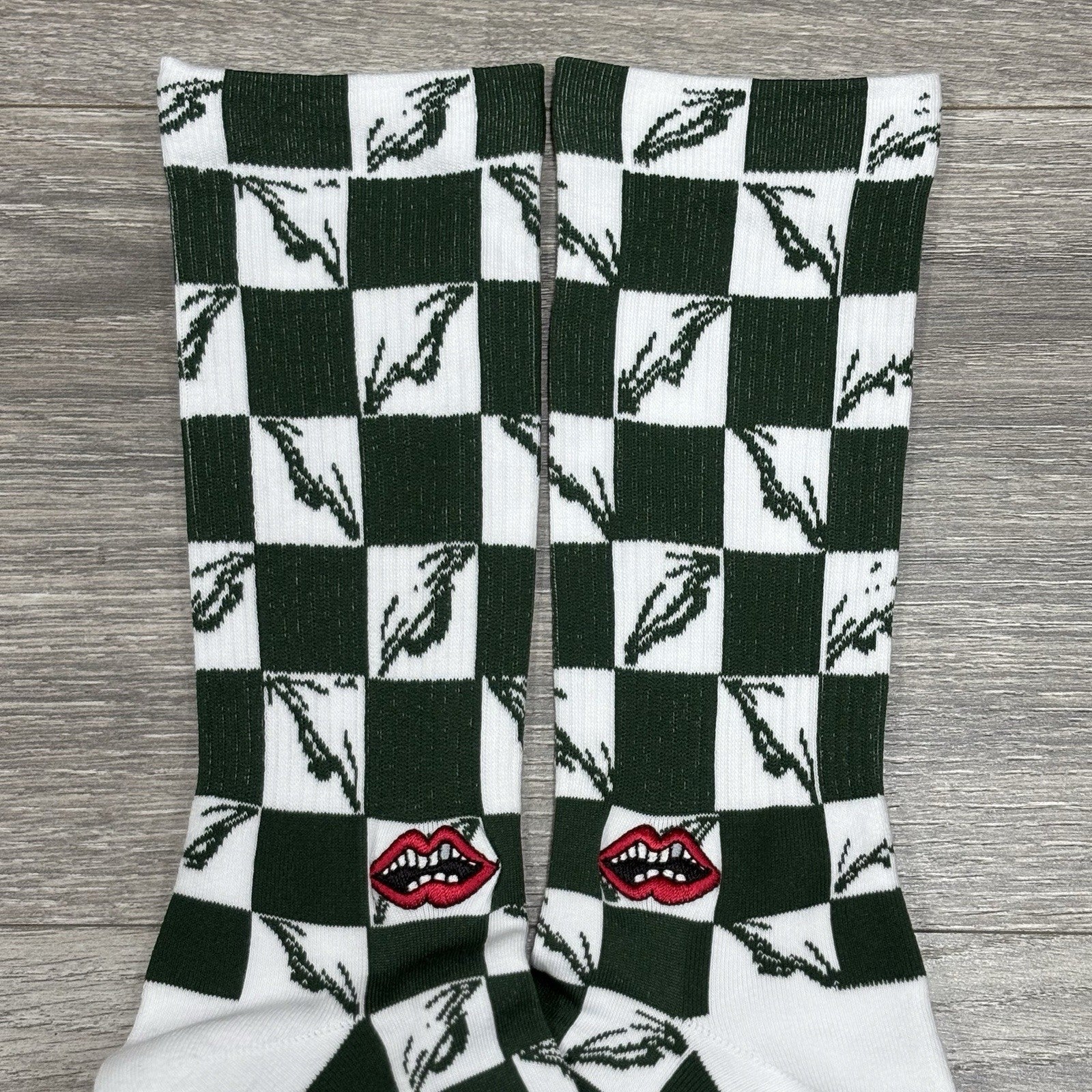 Size Large (9-13 US) - Chrome Hearts Matty Boy 99 Eye Socks ' Green ' | NEW!