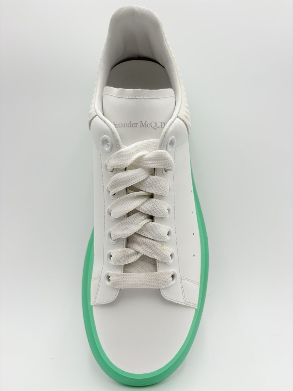 Size 41 (8 US) Alexander McQueen Oversized ' White Green Sole ' | SUPER CLEAN!