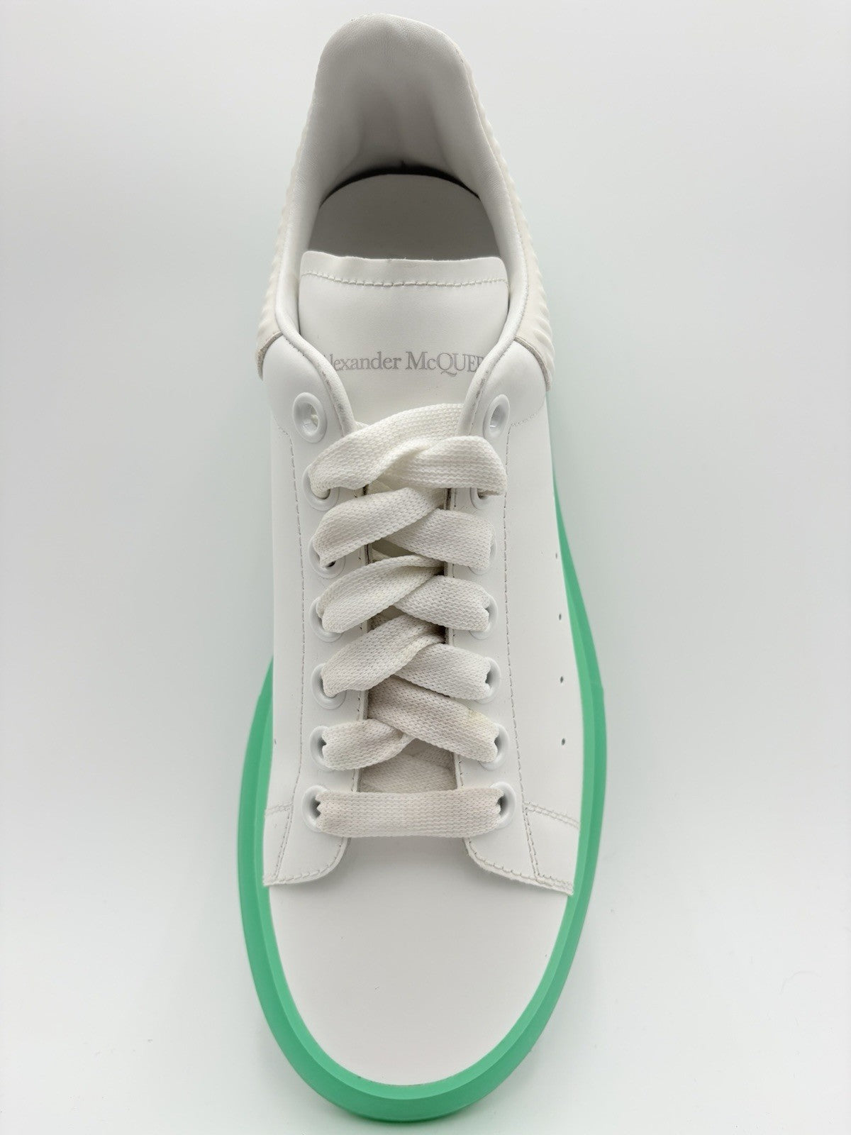 Size 41 (8 US) Alexander McQueen Oversized ' White Green Sole ' | SUPER CLEAN!