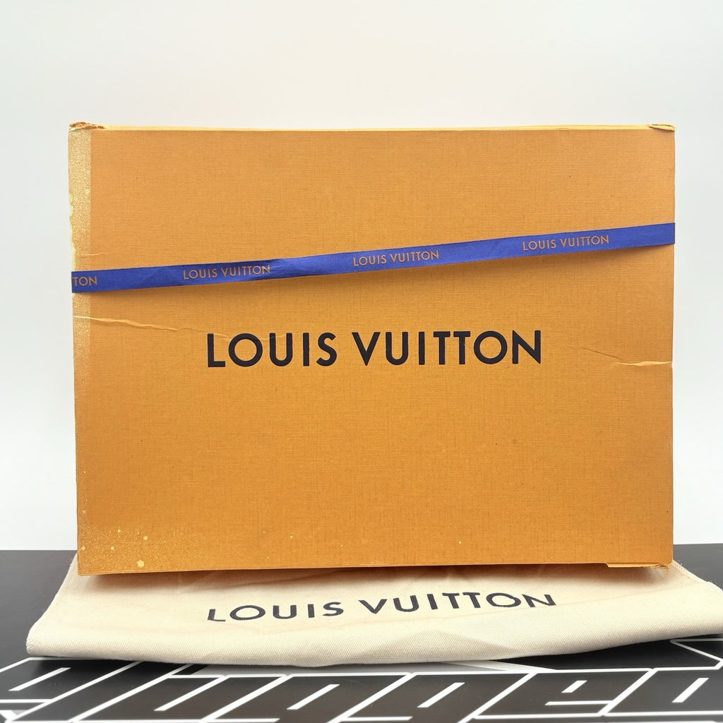 Size 8 LV (9-9.5 US) Louis Vuitton Studded Trainer ' Black ' | SUPER CLEAN!