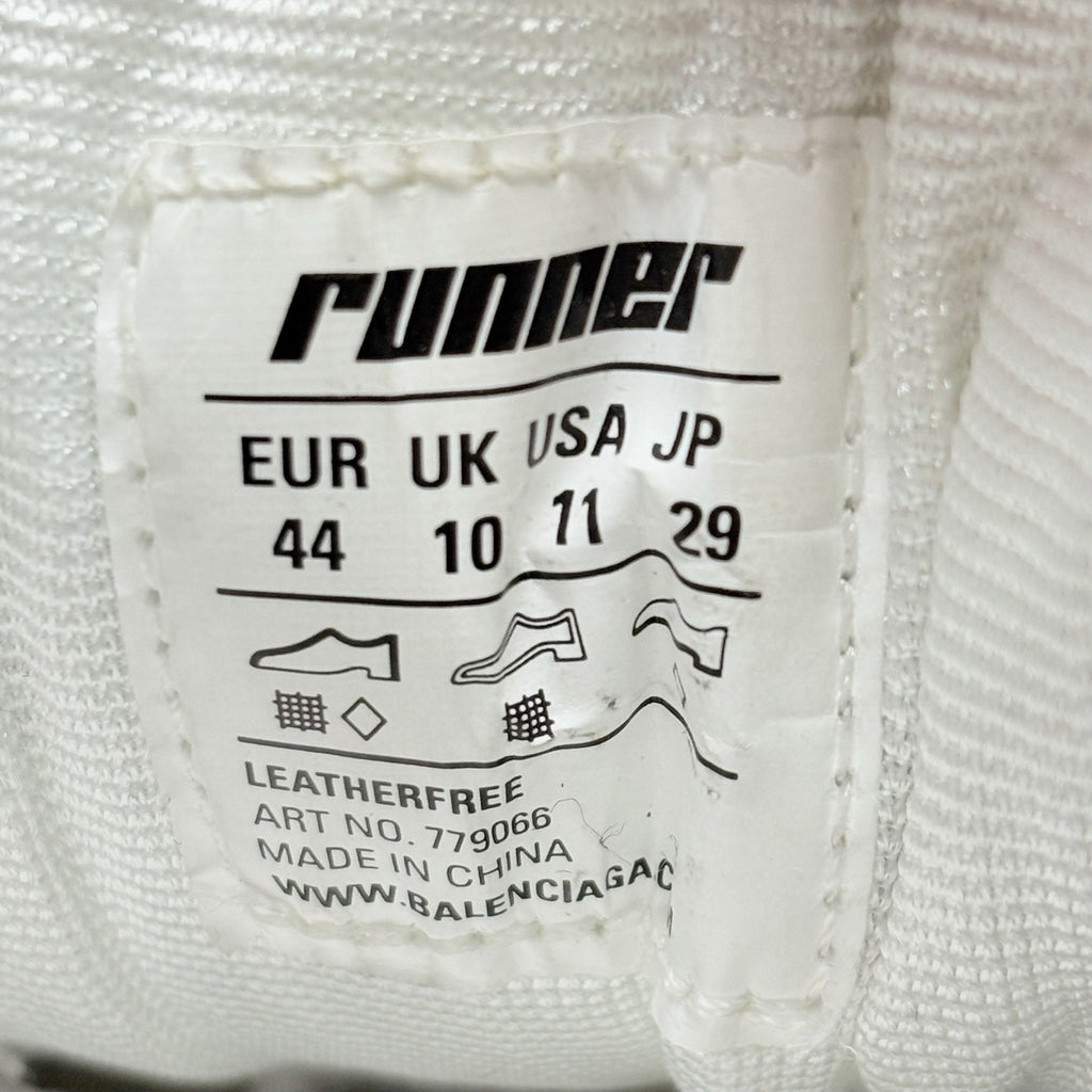 Size 44 (11 US) - Balenciaga Runner 2.0 ' White Grey Red ' | GREAT CONDITION!