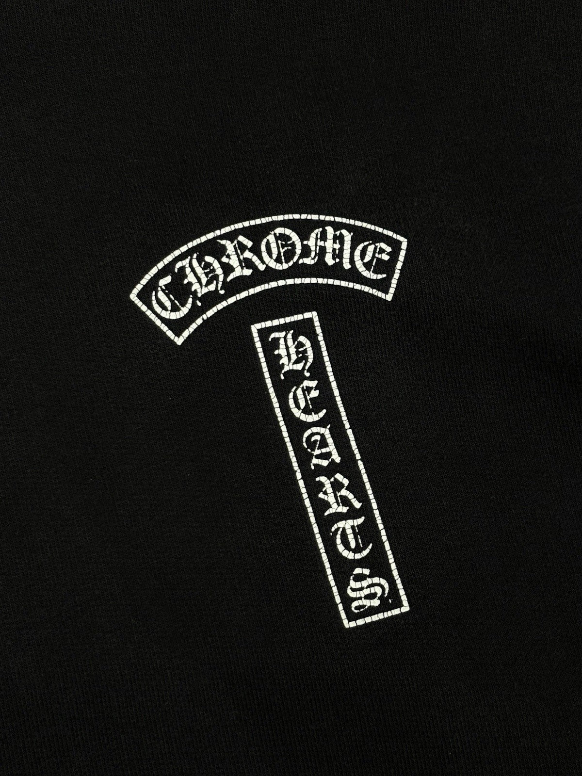 Size S - Chrome Hearts T Logo FU Shoulder Hoodie ' Black '