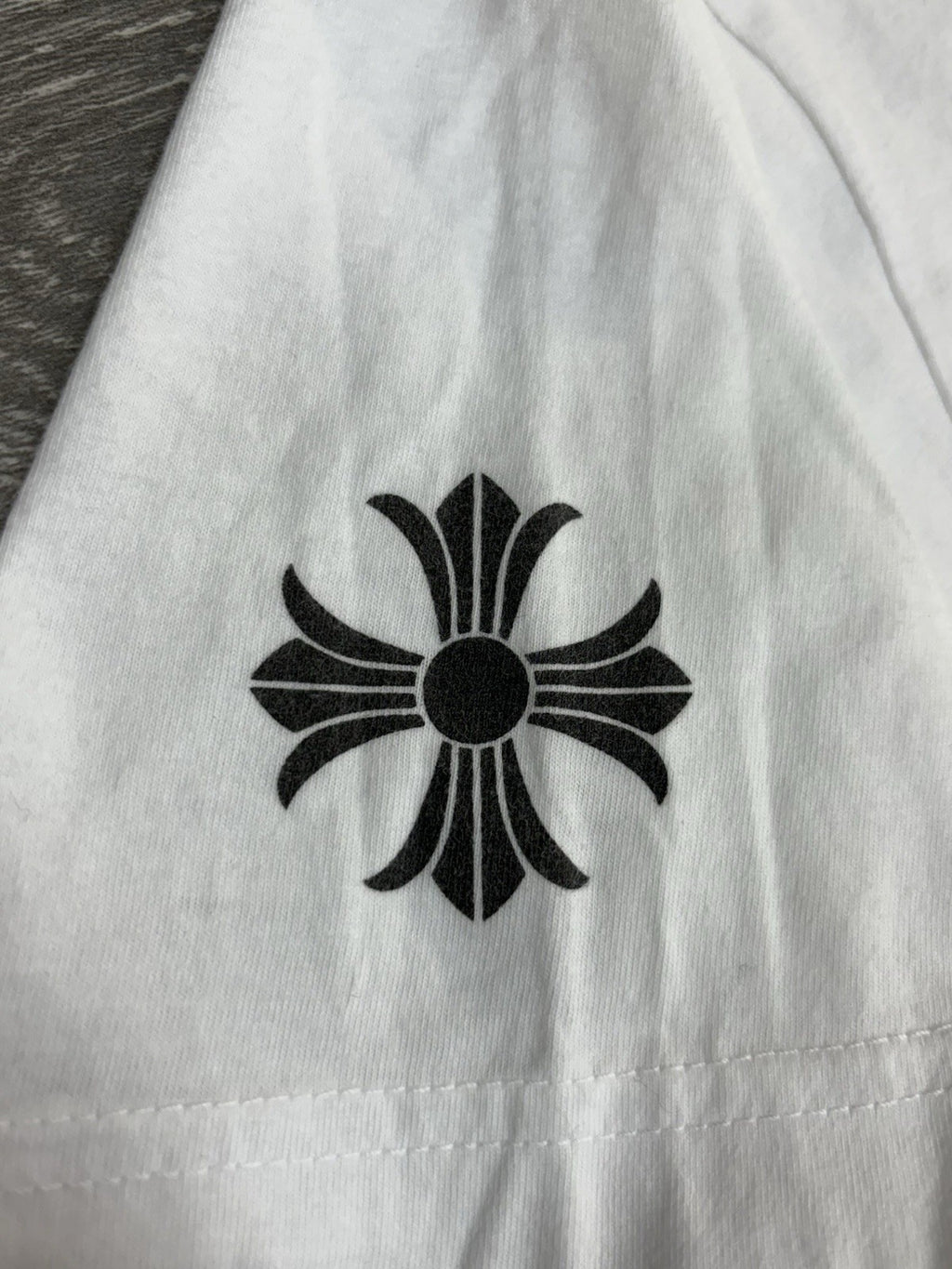 Size Small - Chrome Hearts Plus Cross Short Sleeve T-Shirt ' White ' | GOOD COND
