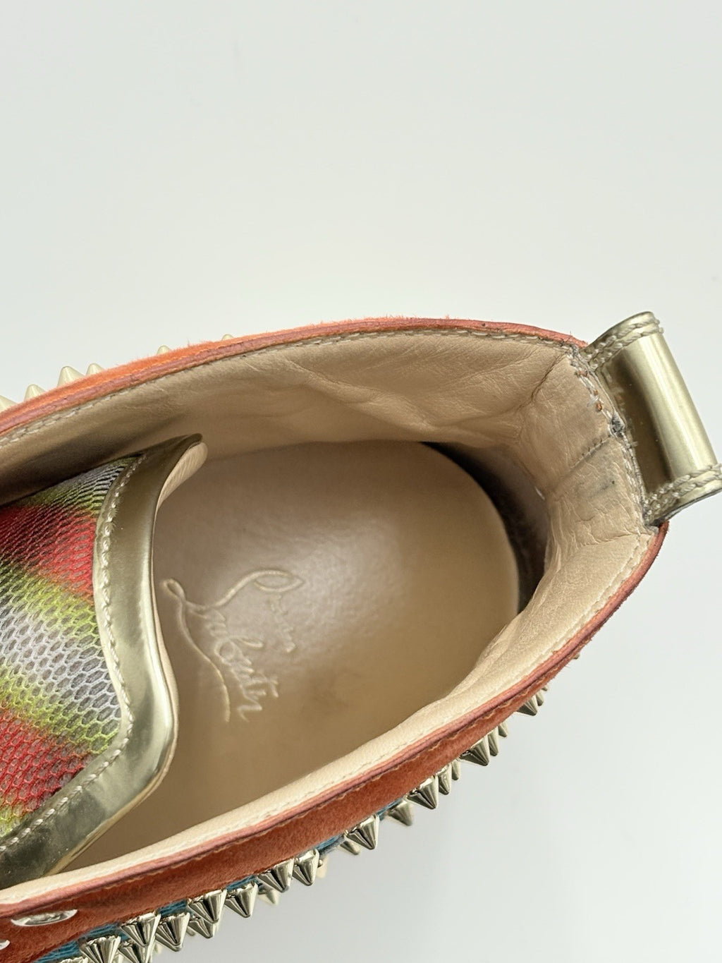 Size 45 (12 US) Christian Louboutin High Spikes ' Lux Techno ' | SUPER CLEAN!
