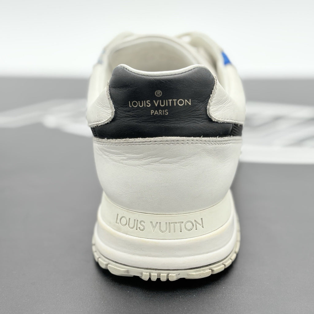 Size 9 LV (10-10.5 US) Louis Vuitton Run Away Low ' White Blue ' | GOOD COND!
