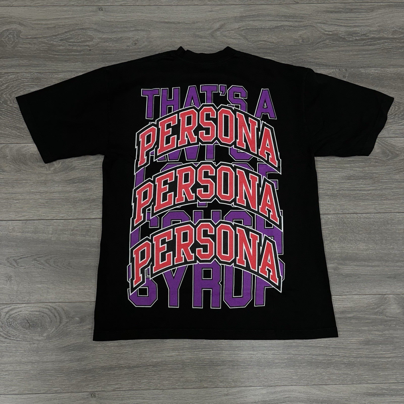 Size S - That’s A Awful Lot Of Cough Syrup X Persona T-Shirt ' Black ' | NEW!