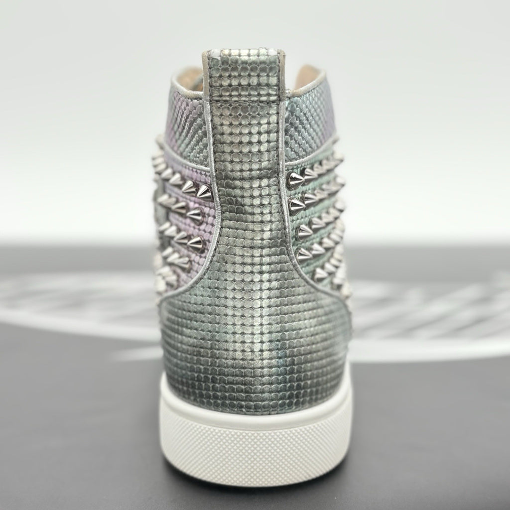 Size 41 (8 US) -Christian Louboutin Spikes ' Multi Silver ' | GREAT CONDITION!