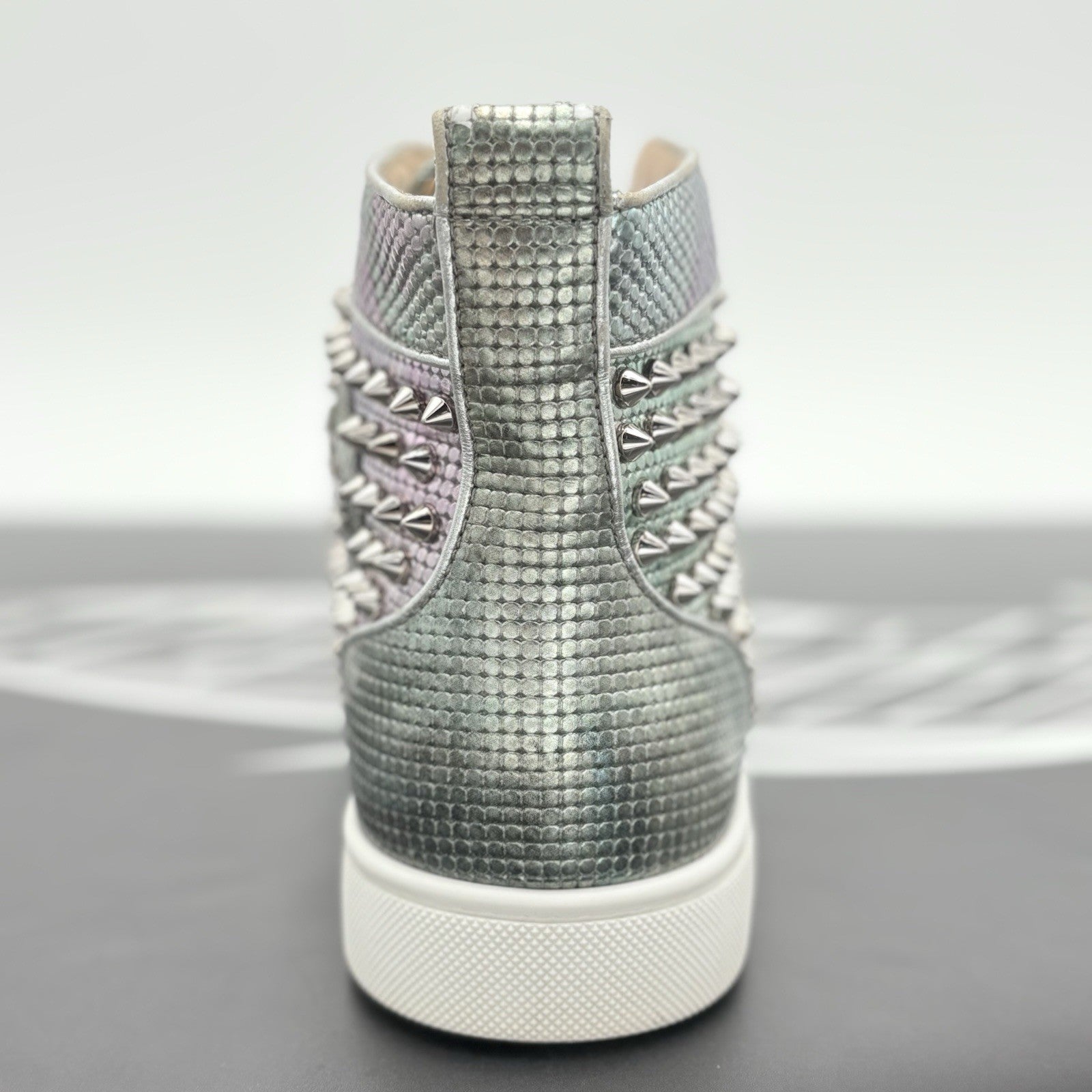 Size 41 (8 US) -Christian Louboutin Spikes ' Multi Silver ' | GREAT CONDITION!