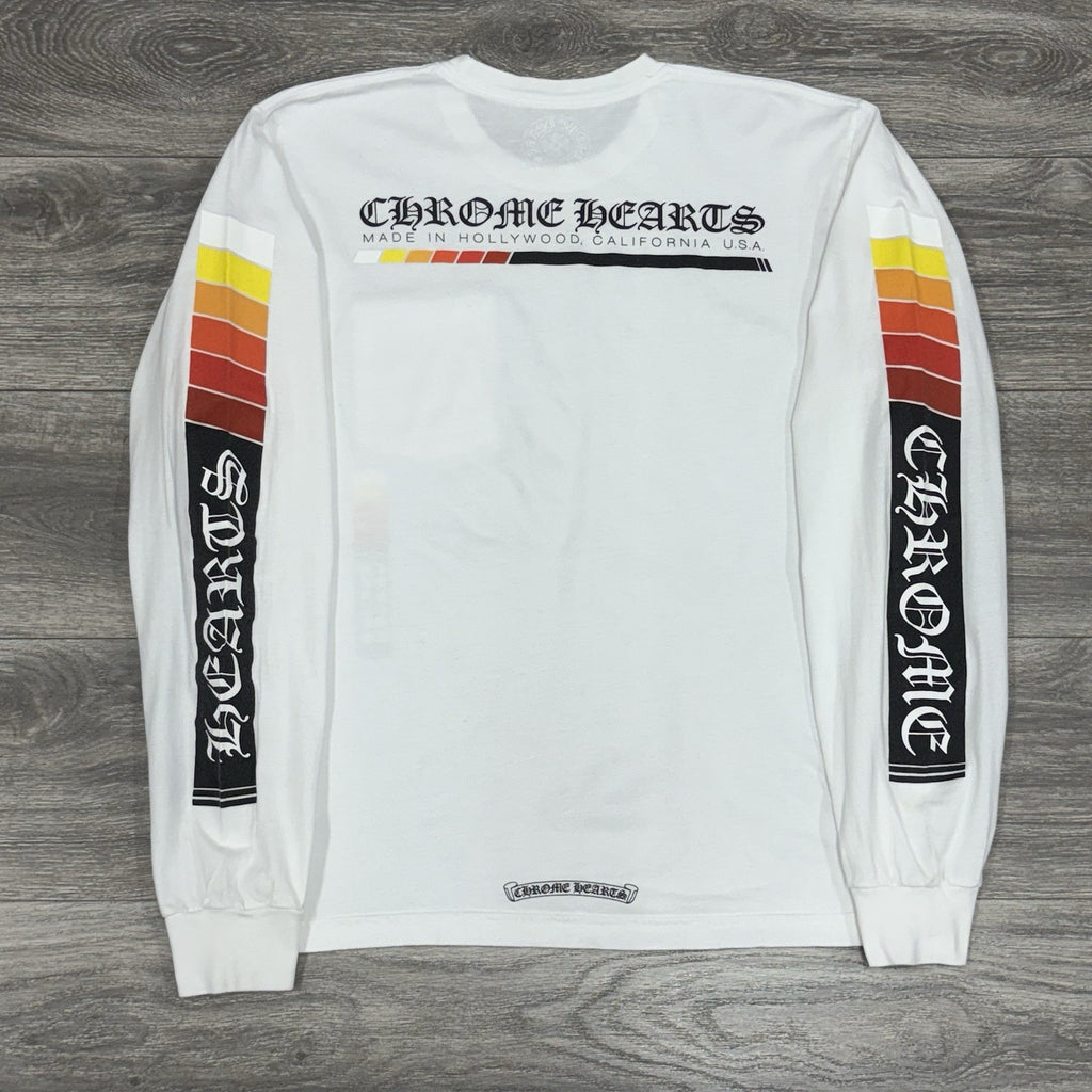 Size Large - Chrome Hearts Boost Long Sleeve T-Shirt ' White ' | GREAT COND!