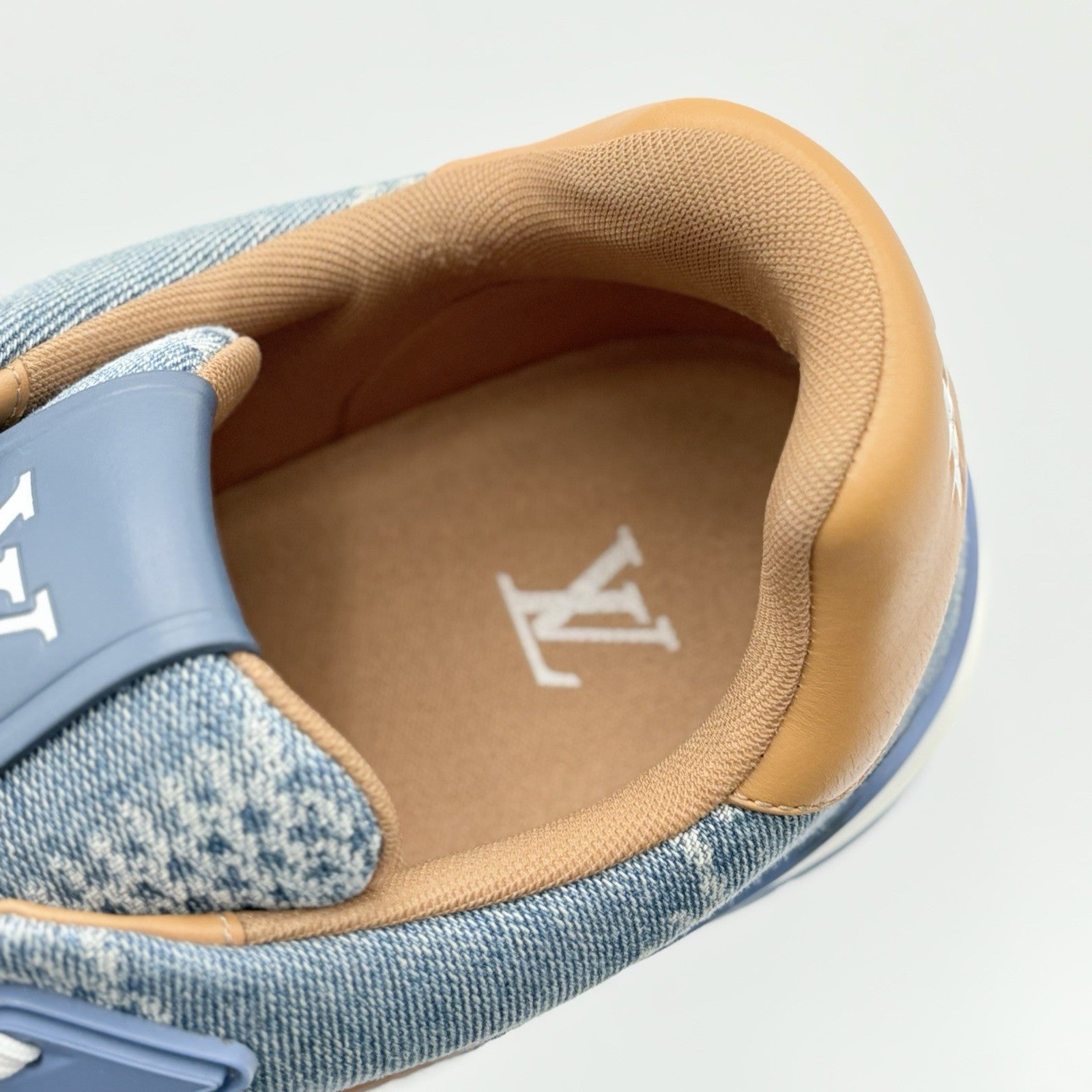 Size 11 LV (12-12.5 US) Louis Vuitton Denim Trainer ' Blue ' | SUPER CLEAN!