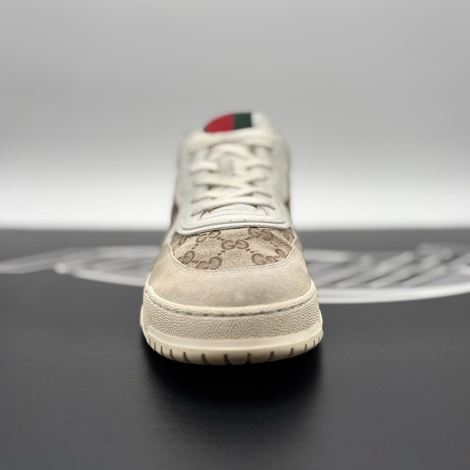 Size 11 G (12 US) - Gucci Re-Web Sneakers GG ‘ White, Beige ‘ | GOOD CONDITION!