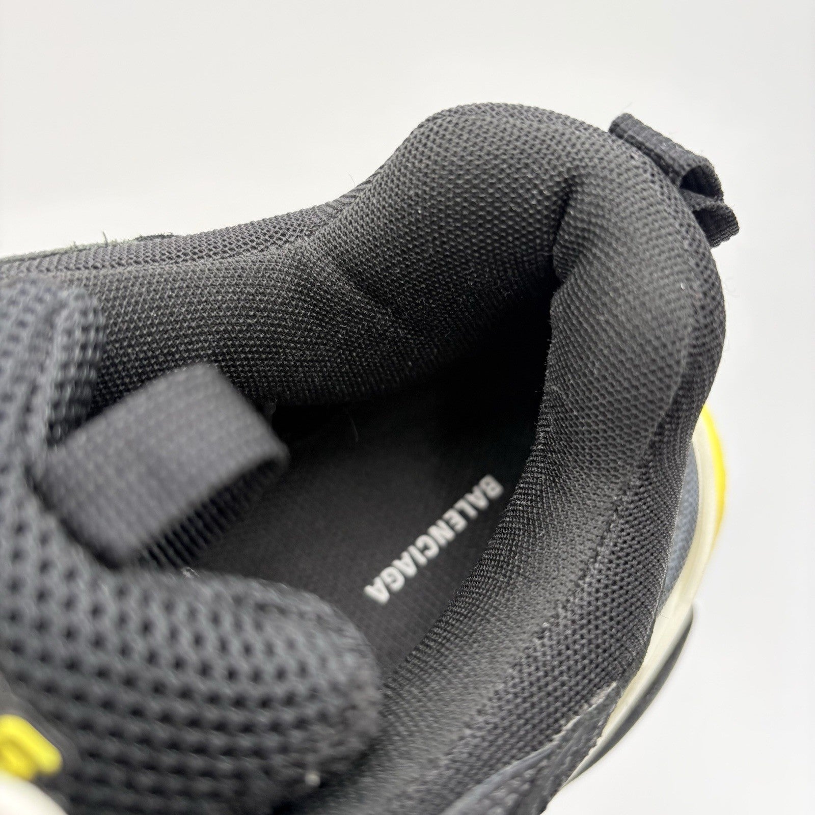 Size 43 (10 US) Balenciaga Triple S ' Black Yellow ' | SUPER CLEAN!