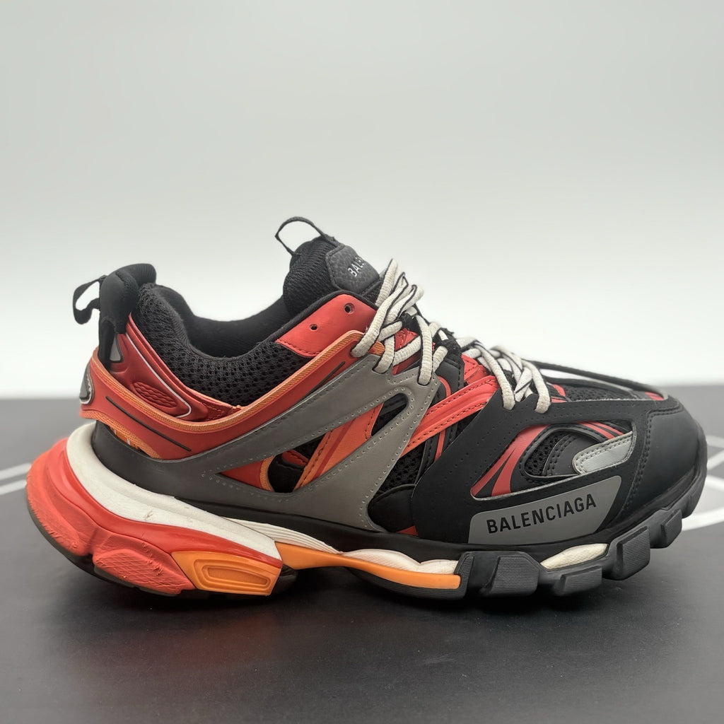 Size 41 (8 US) - Balenciaga Track Sneaker ' Orange Red Black ' | GOOD CONDITION!