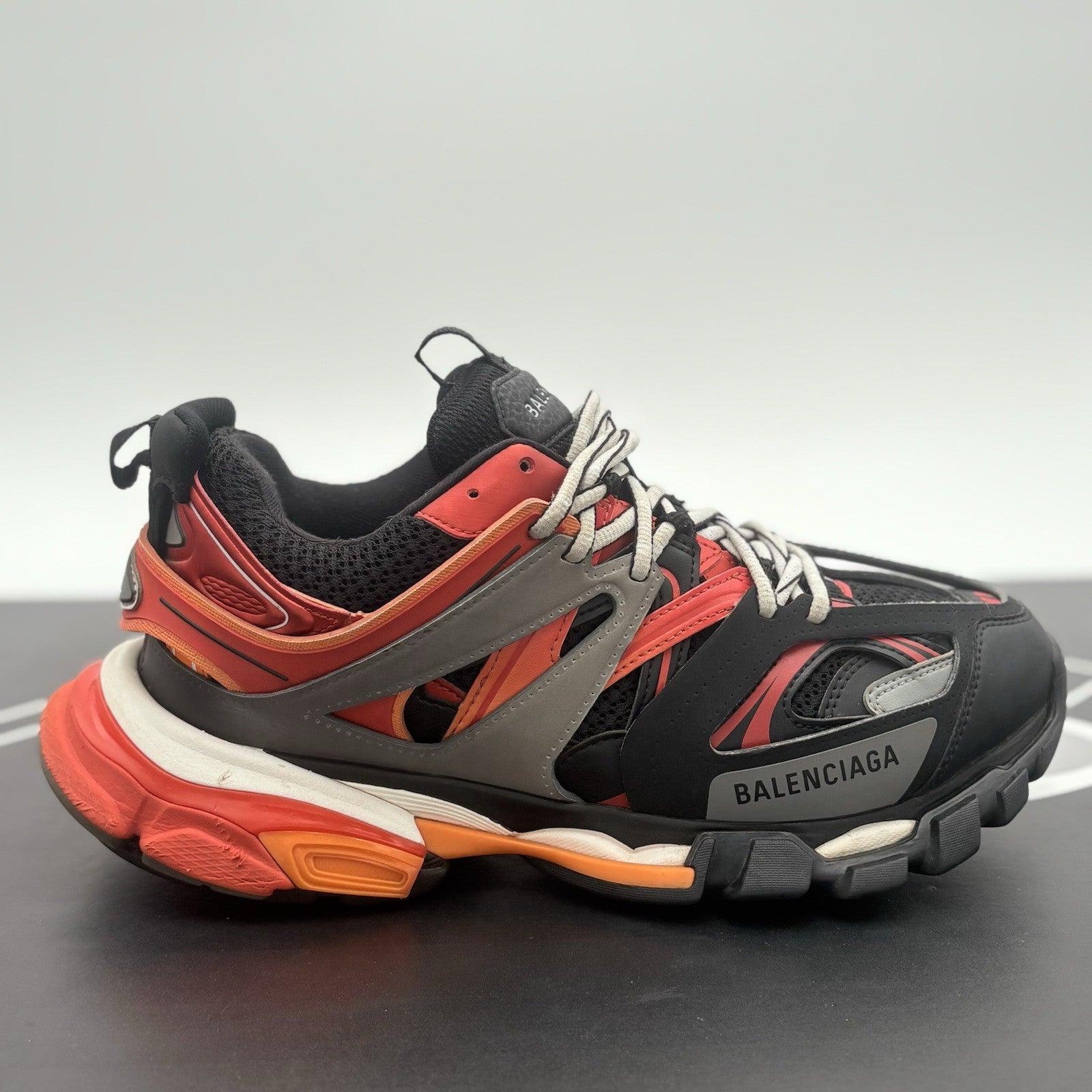 Size 41 (8 US) - Balenciaga Track Sneaker ' Orange Red Black ' | GOOD CONDITION!