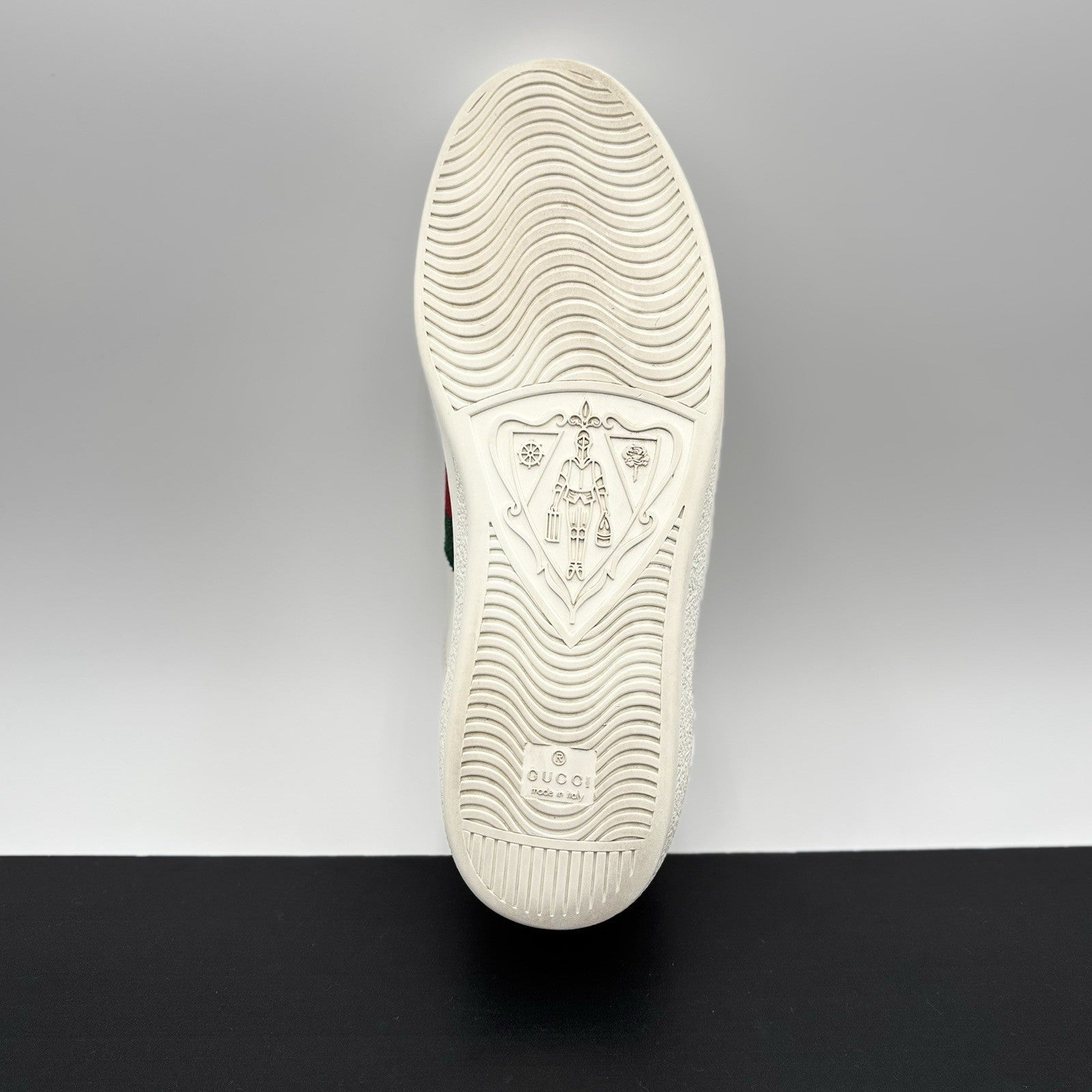 Size 9 G ( 10 US) - Gucci Ace Web  ' White, Red, Green ' | GOOD CONDITION!