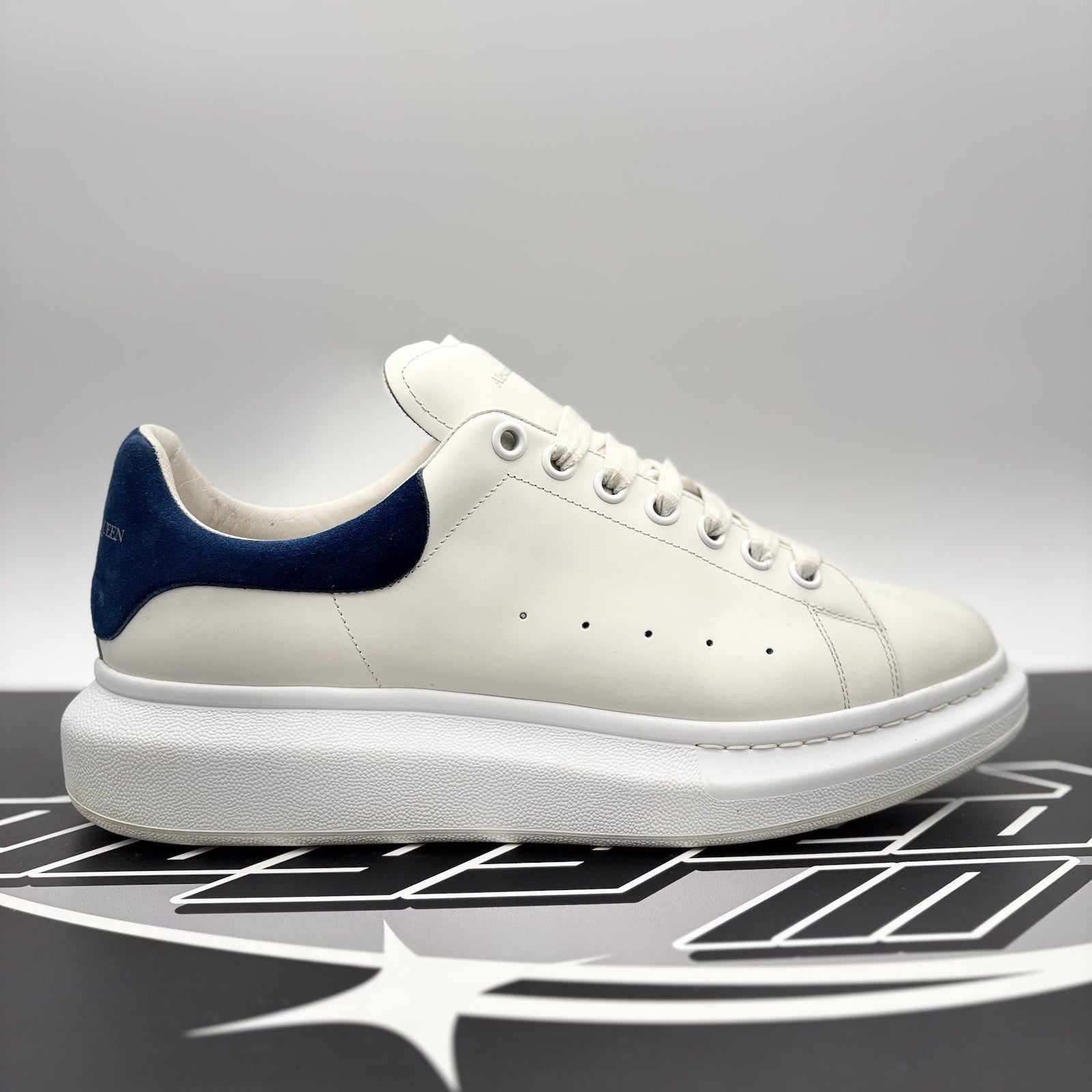 Size 45 (12 US) - Alexander McQueen Oversized ' White, Blue ' | GREAT CONDITION!