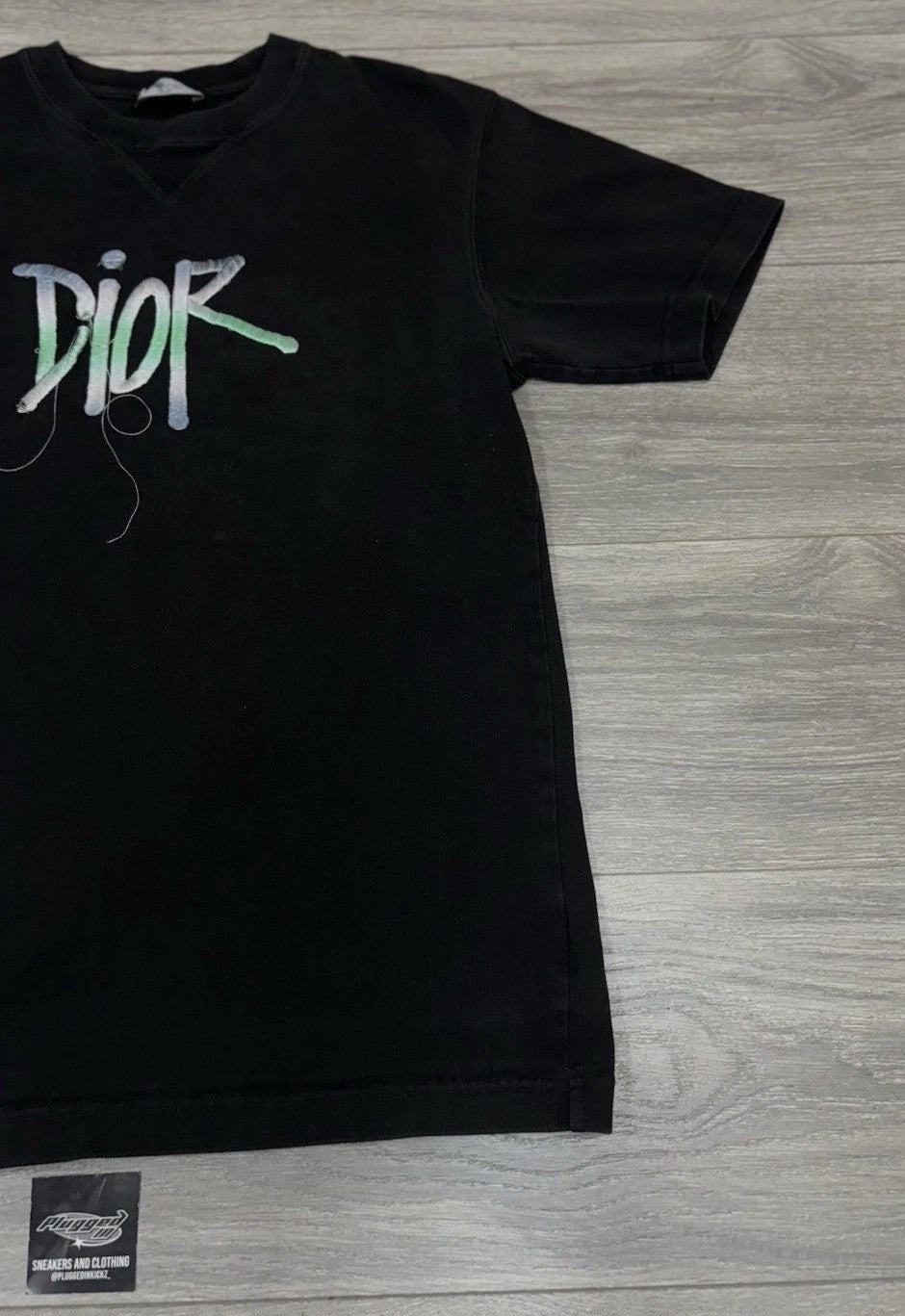 Size Small - Dior Shawn Stussy Embroidered Logo T-Shirt