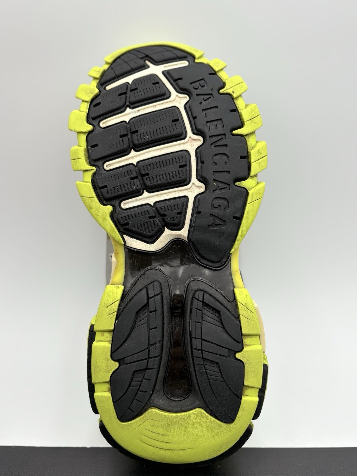 Size 43 (10 US) Balenciaga Track Sneaker ' Silver Neon Yellow ' | GOOD CONDITION