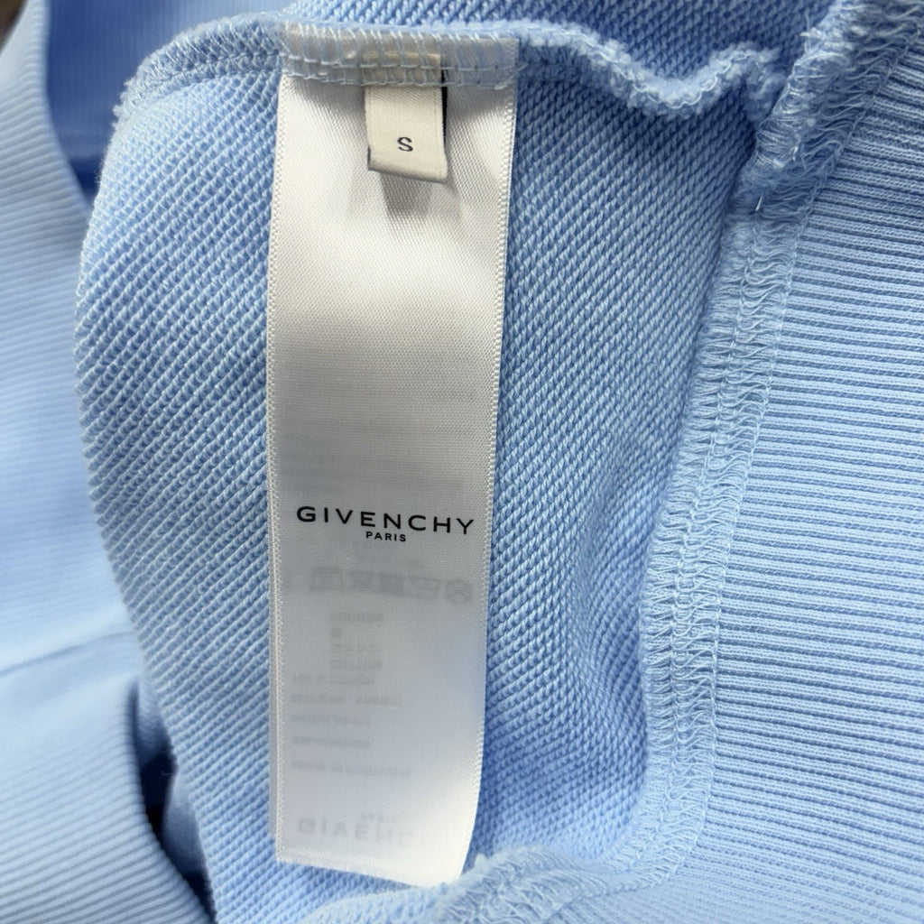 Size S - Givenchy Refracted Embroidered Hoodie ' Baby Blue ' | GREAT CONDITION!