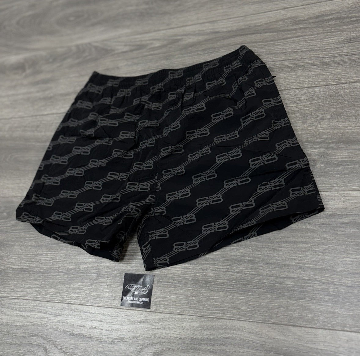 Size XS - Balenciaga BB Monogram Swim Shorts ' Black ' | NEW!