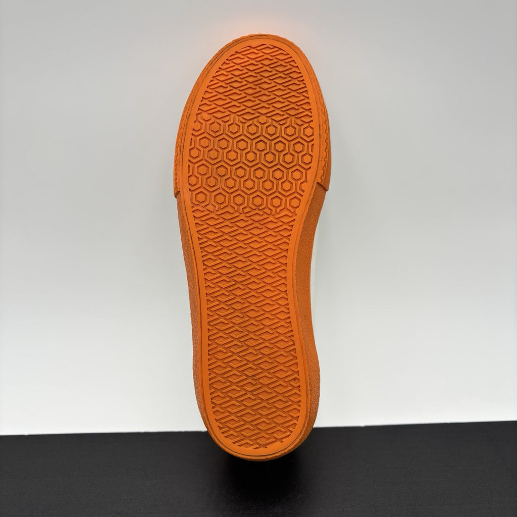 Size 41 EU (8 US) - Burberry Low Sneaker ' Orange, White ' | SUPER CLEAN!