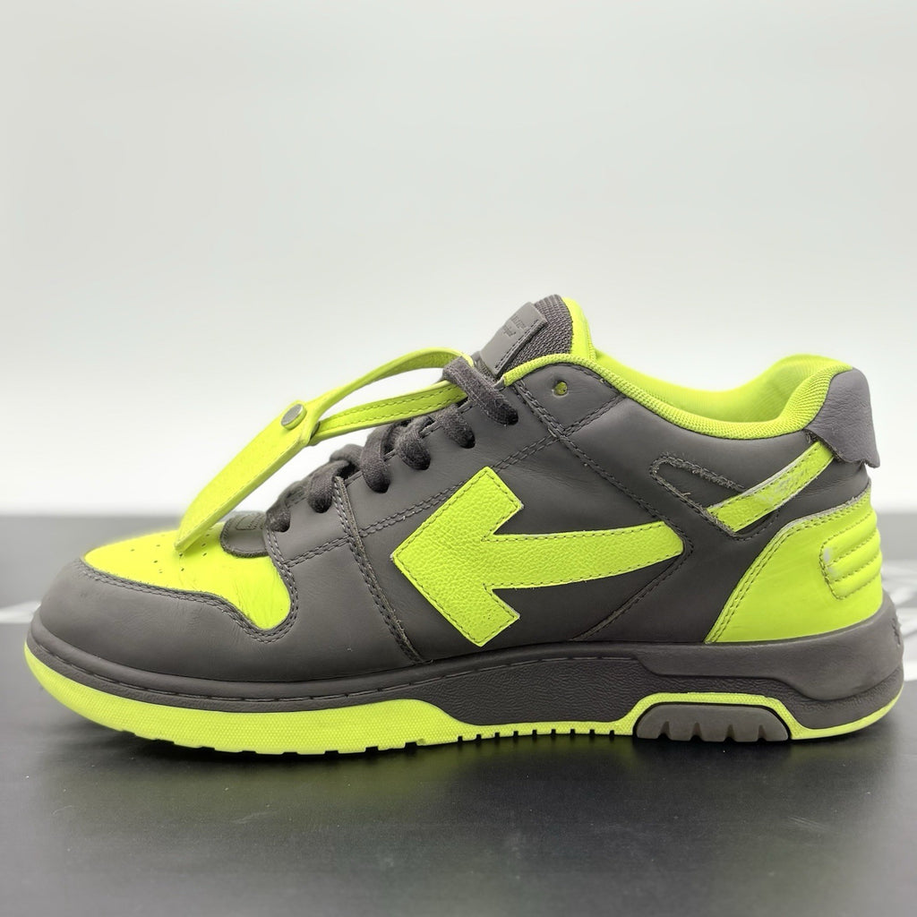 Size 43 (10 US) Off-White Out of Office ' Grey Yellow ' | GOOD CONDITION!